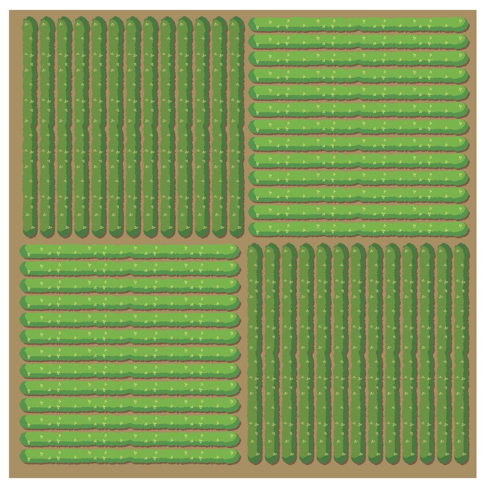 Simple pattern of crop illustration