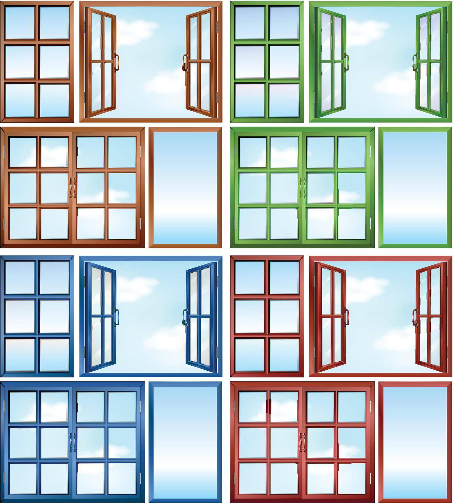Windows in different colors by iimages