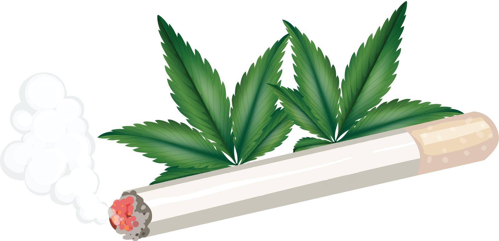 A joint of weed illustration