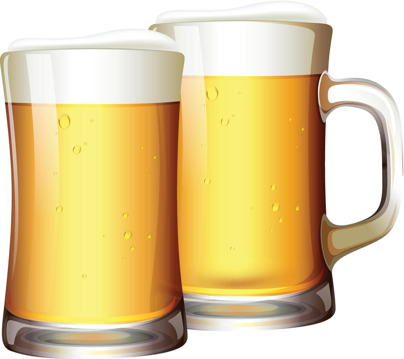 A Set of Beers in Mug illustration
