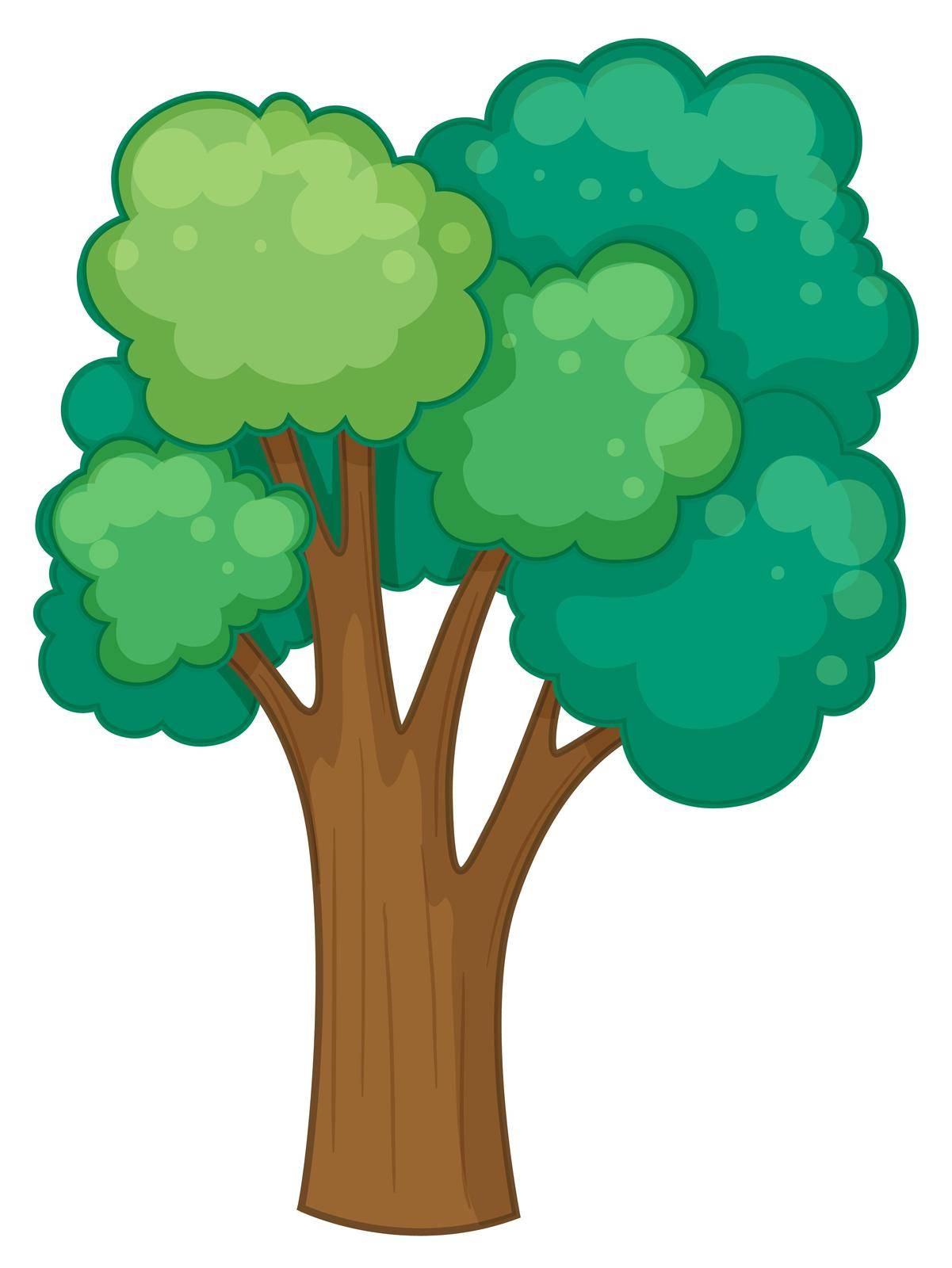 Tree with many branches illustration