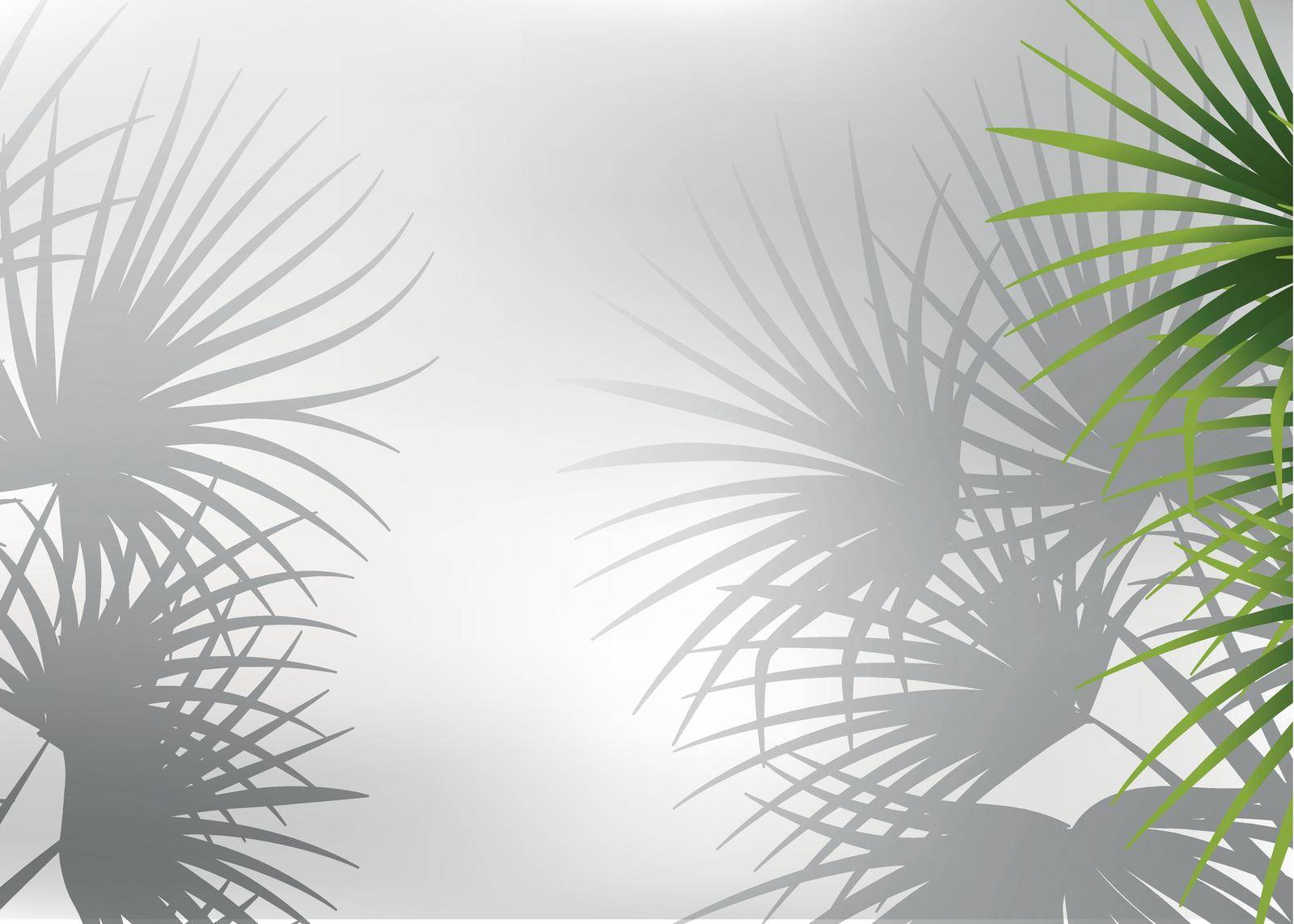 Shadow palm leaf background illustration