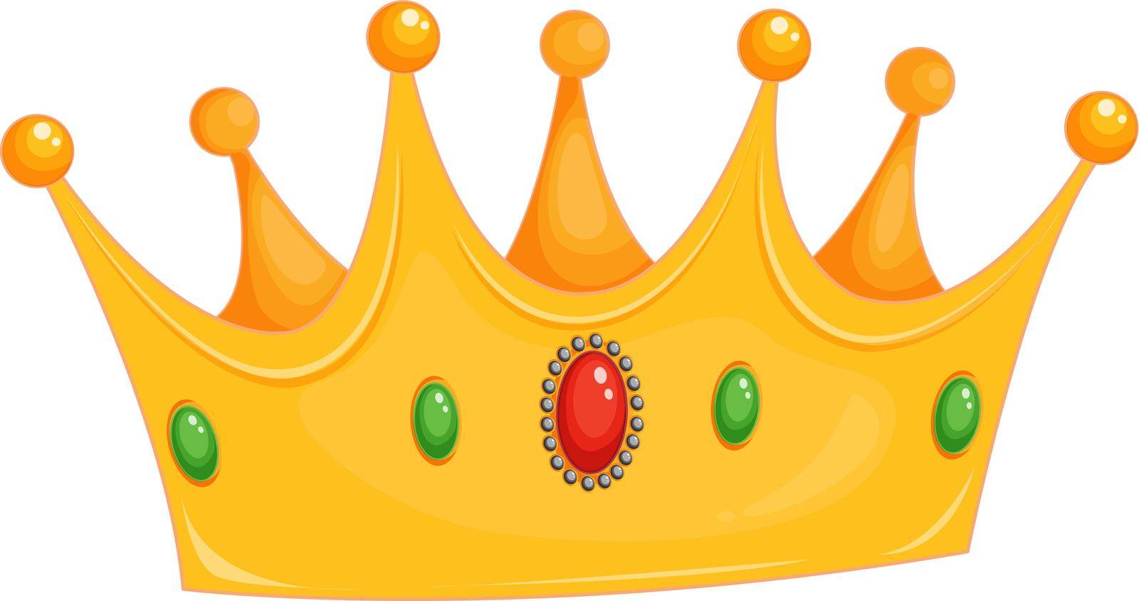 Illustration of a crown on white