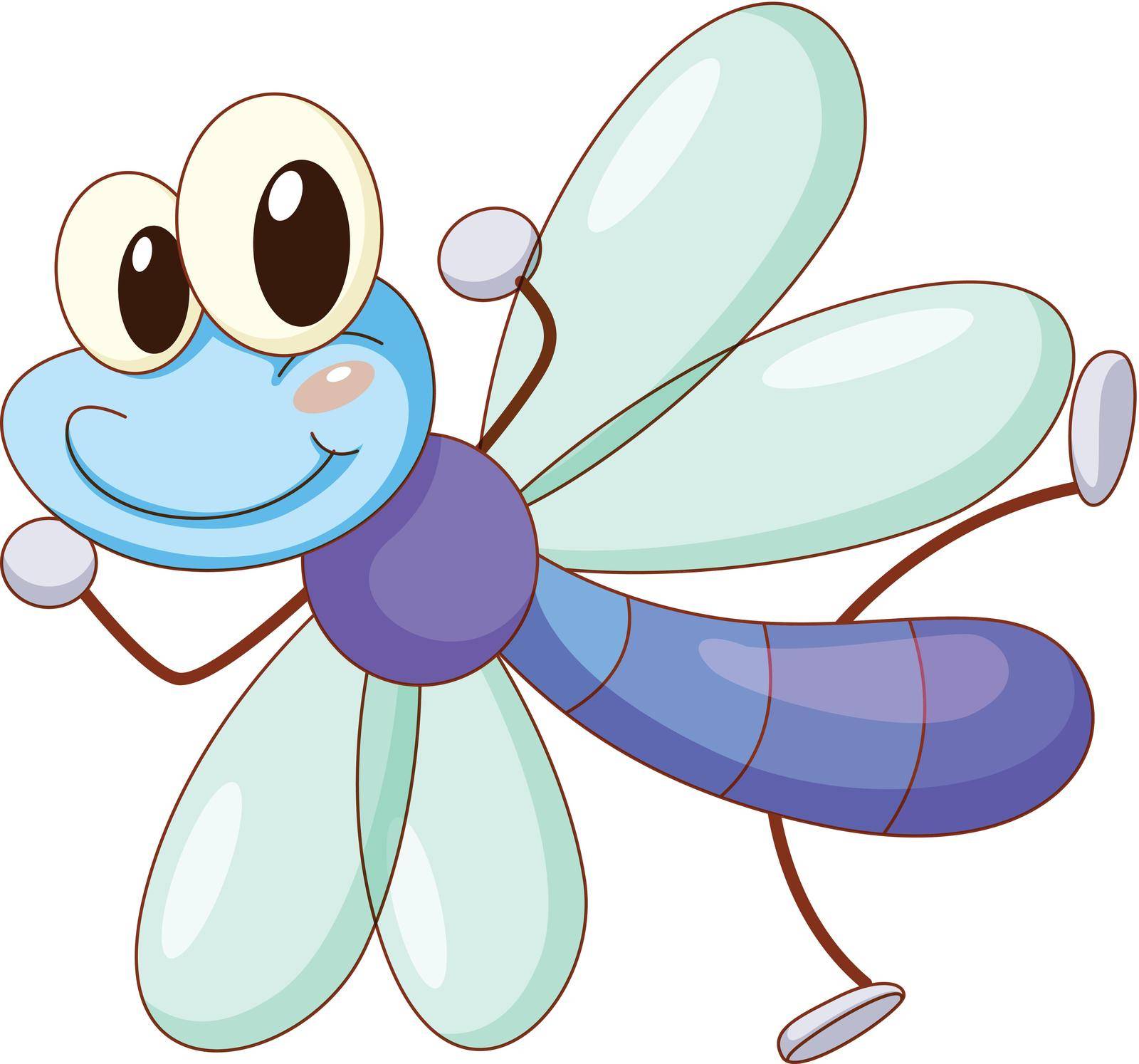 illustration of a cute fly