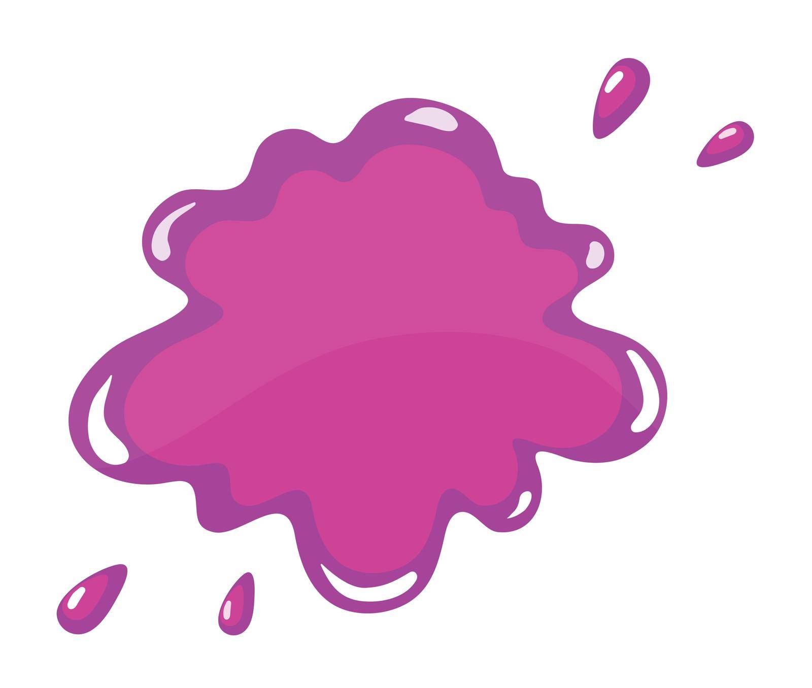 illustration of a purple color splash on a white background