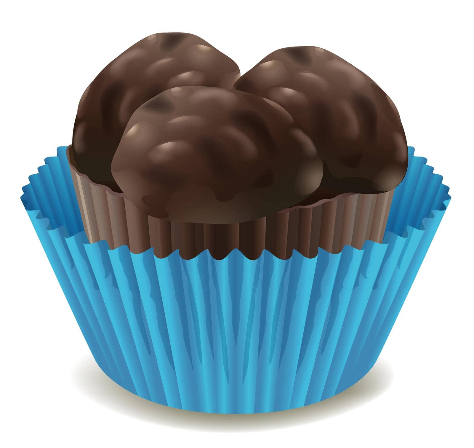 illustration of a cupcake on a white background