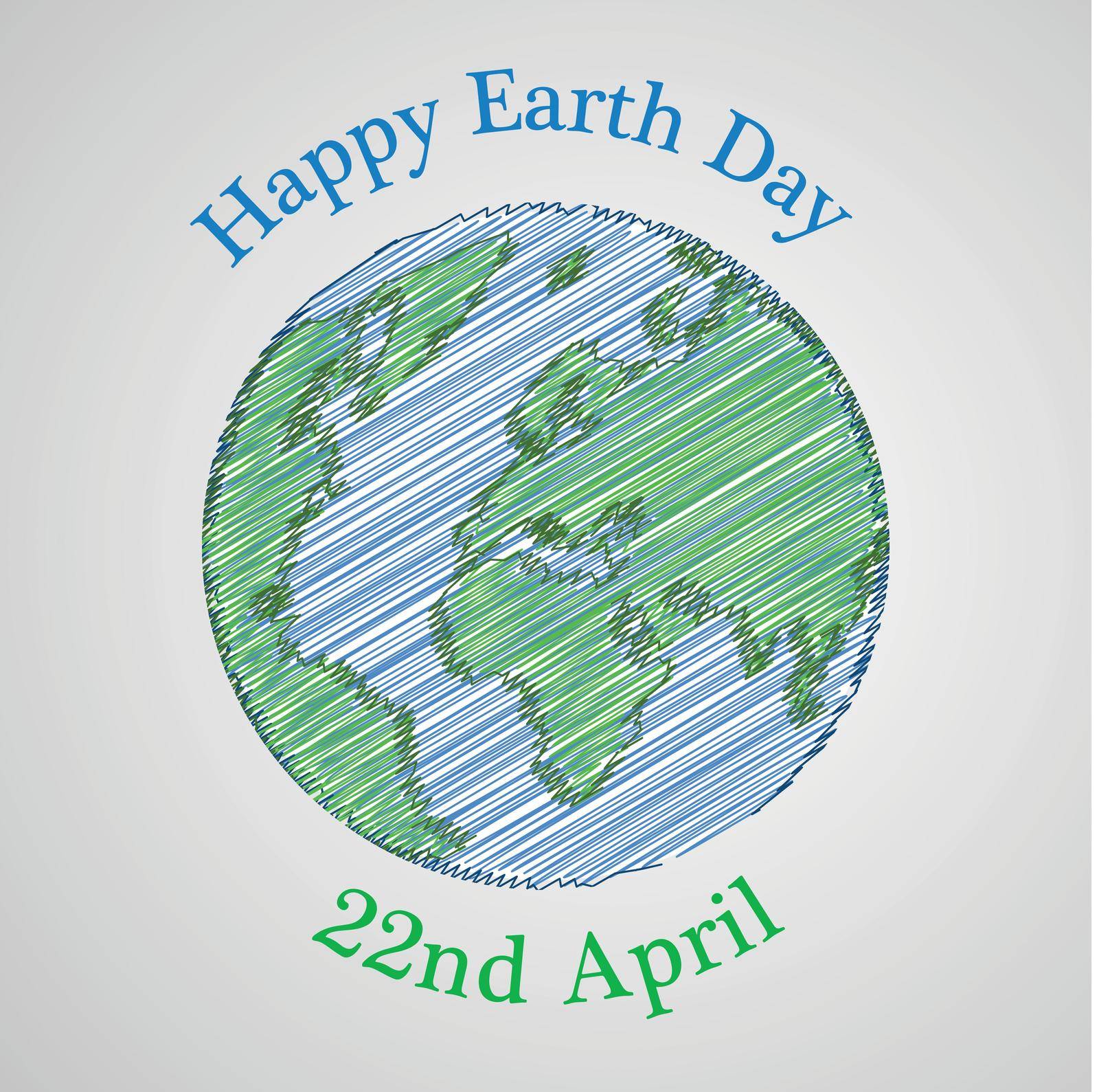 illustration of elements of Earth Day Background
