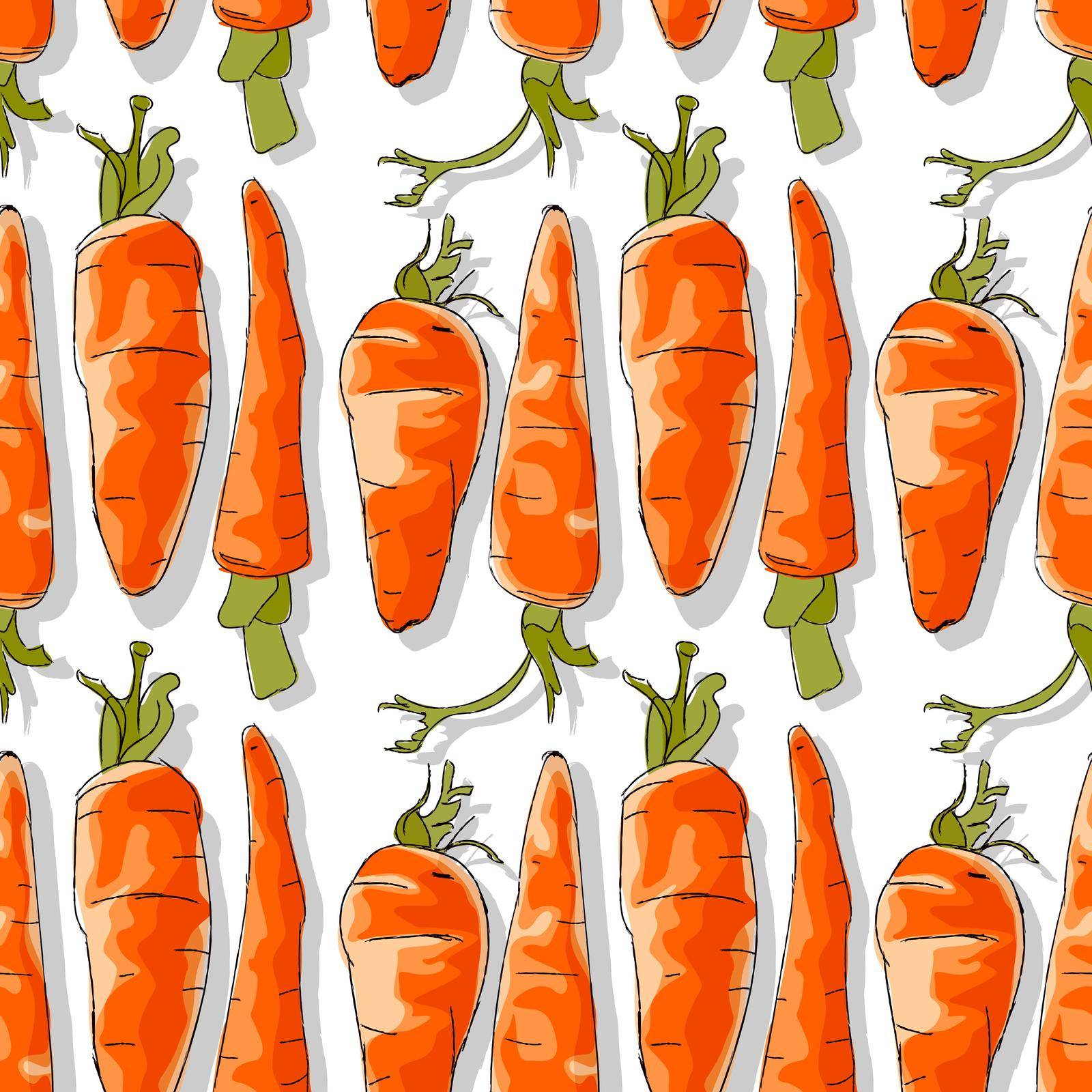 Carrots repeating pattern by Lirch