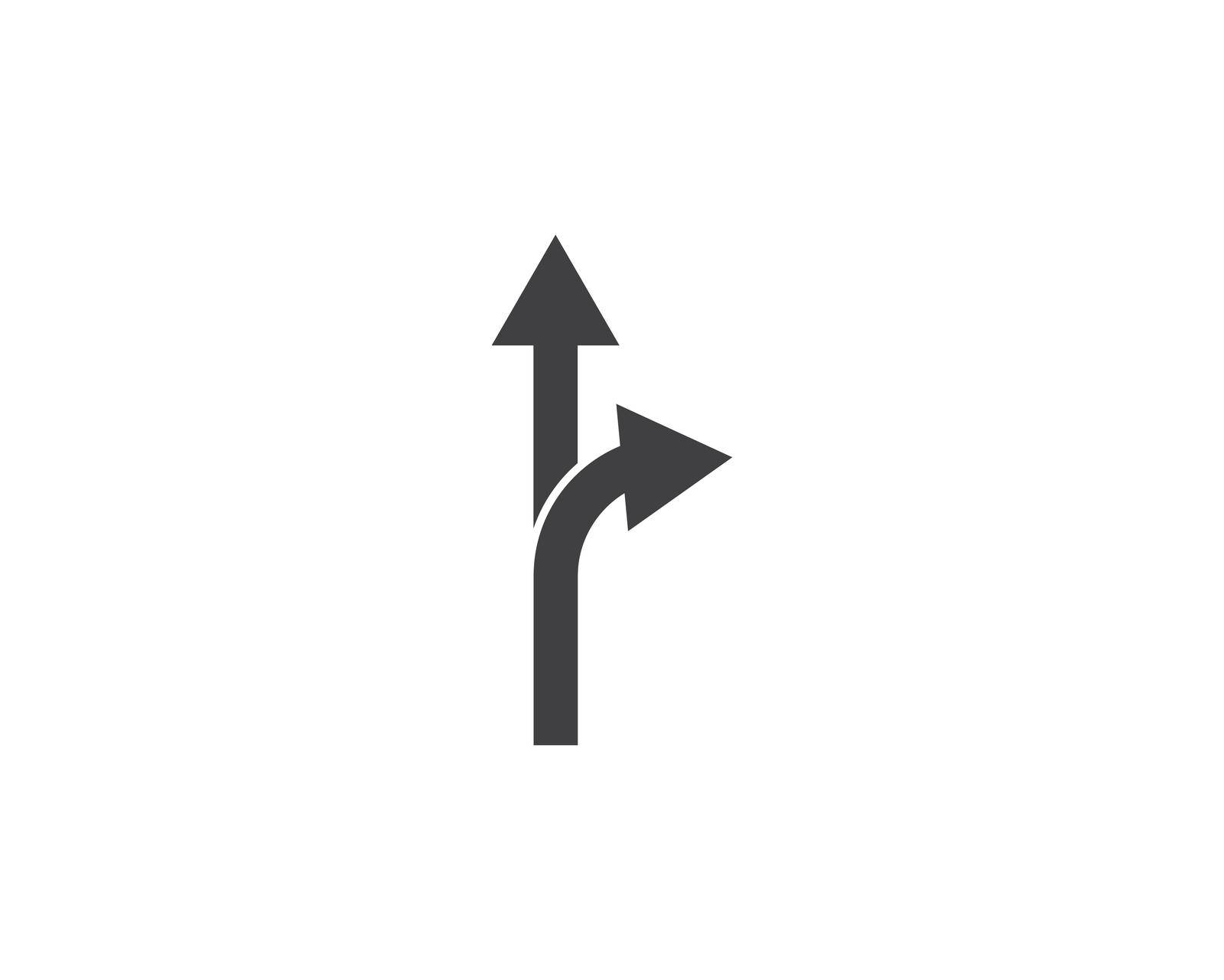 Arrow  icon vector illustration Logo Template by idan