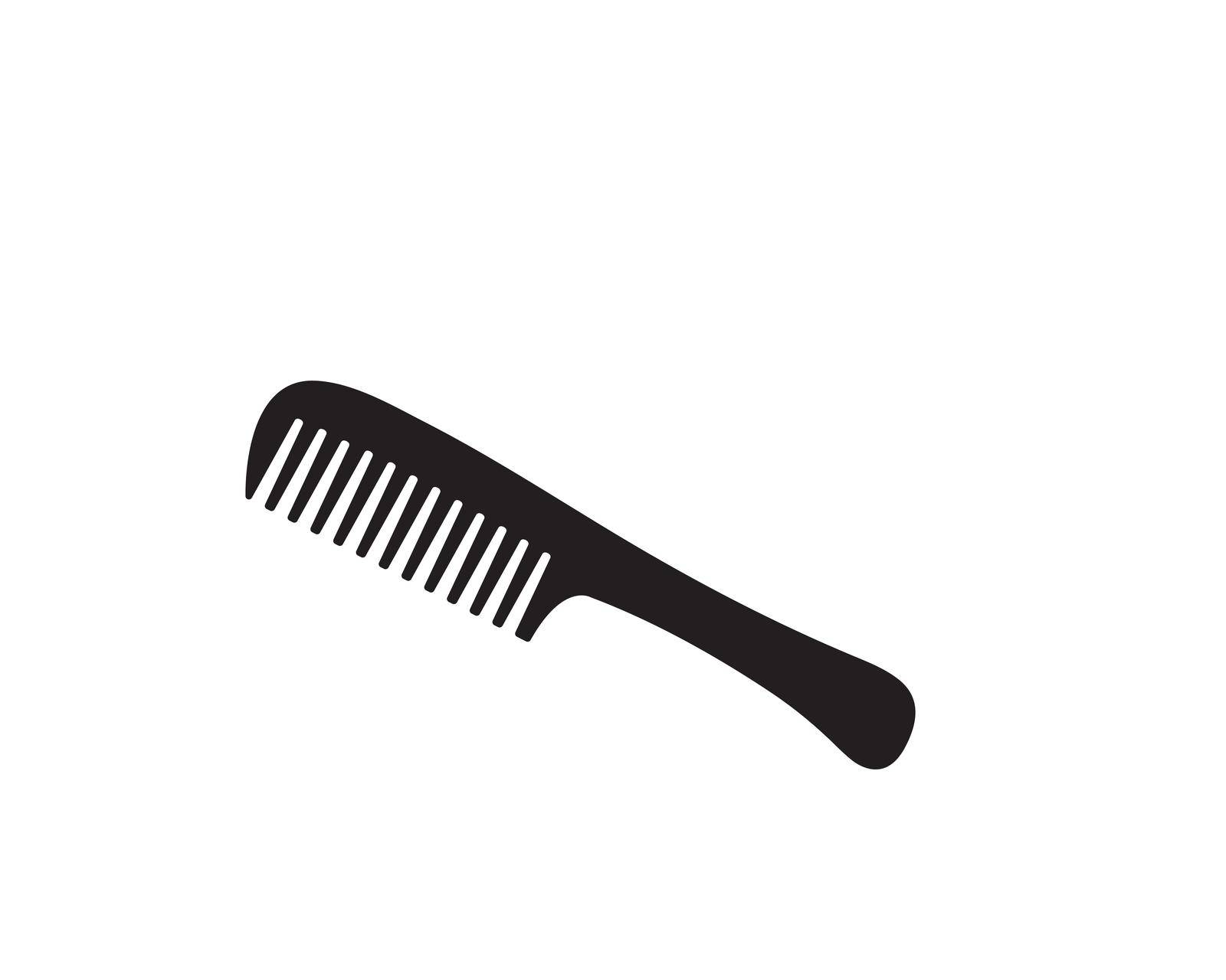 comb icon logo vector illustration  by idan