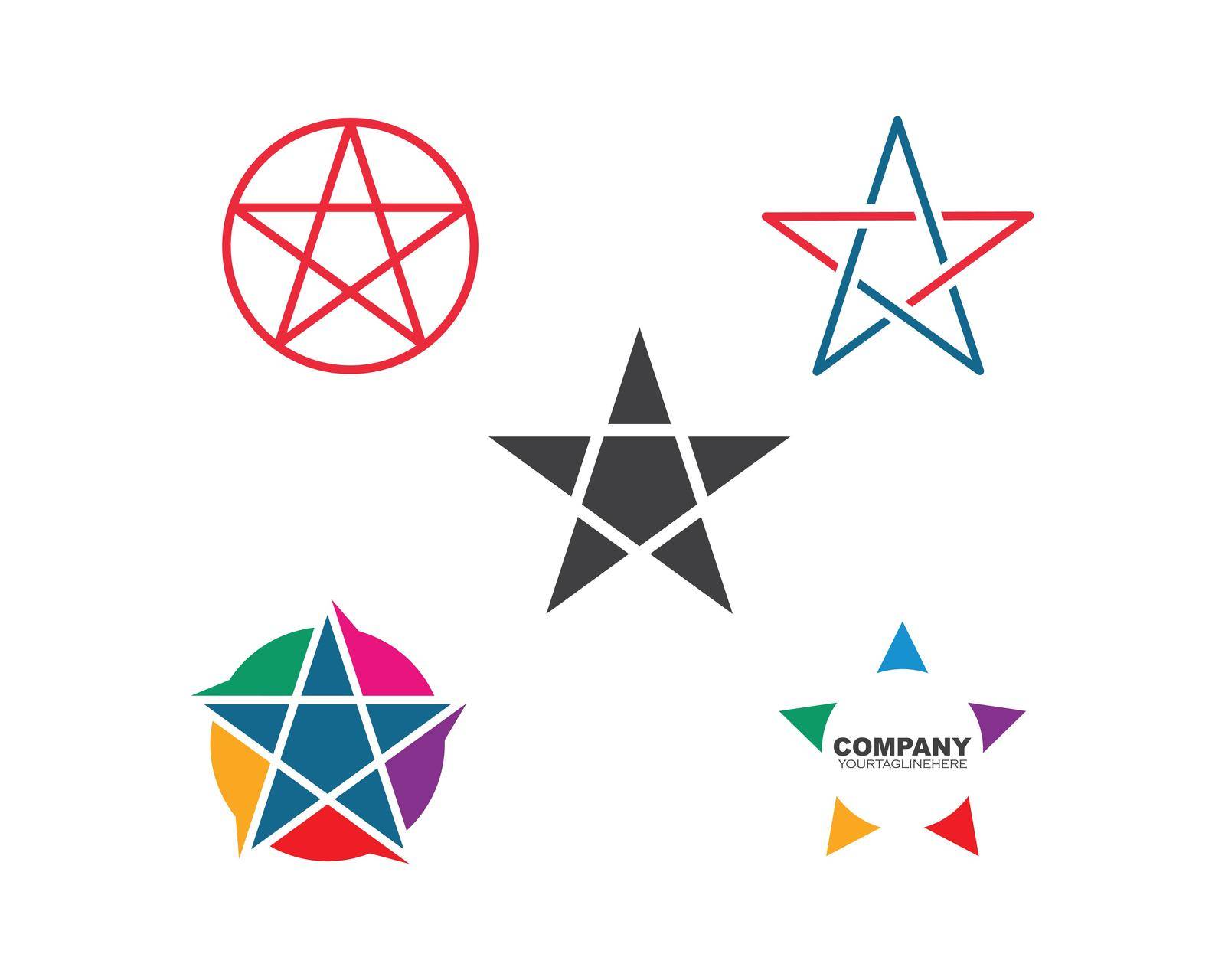 star logo icon vector illustration by idan