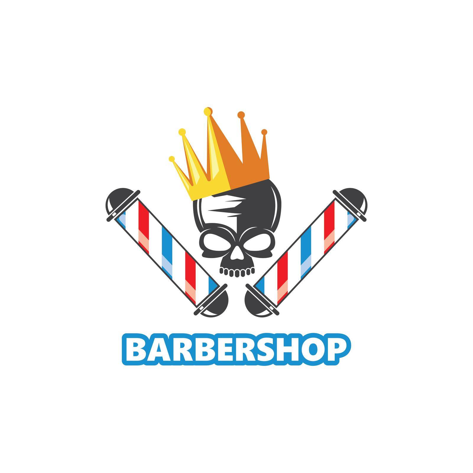 barber shop icon logo vector icon by idan