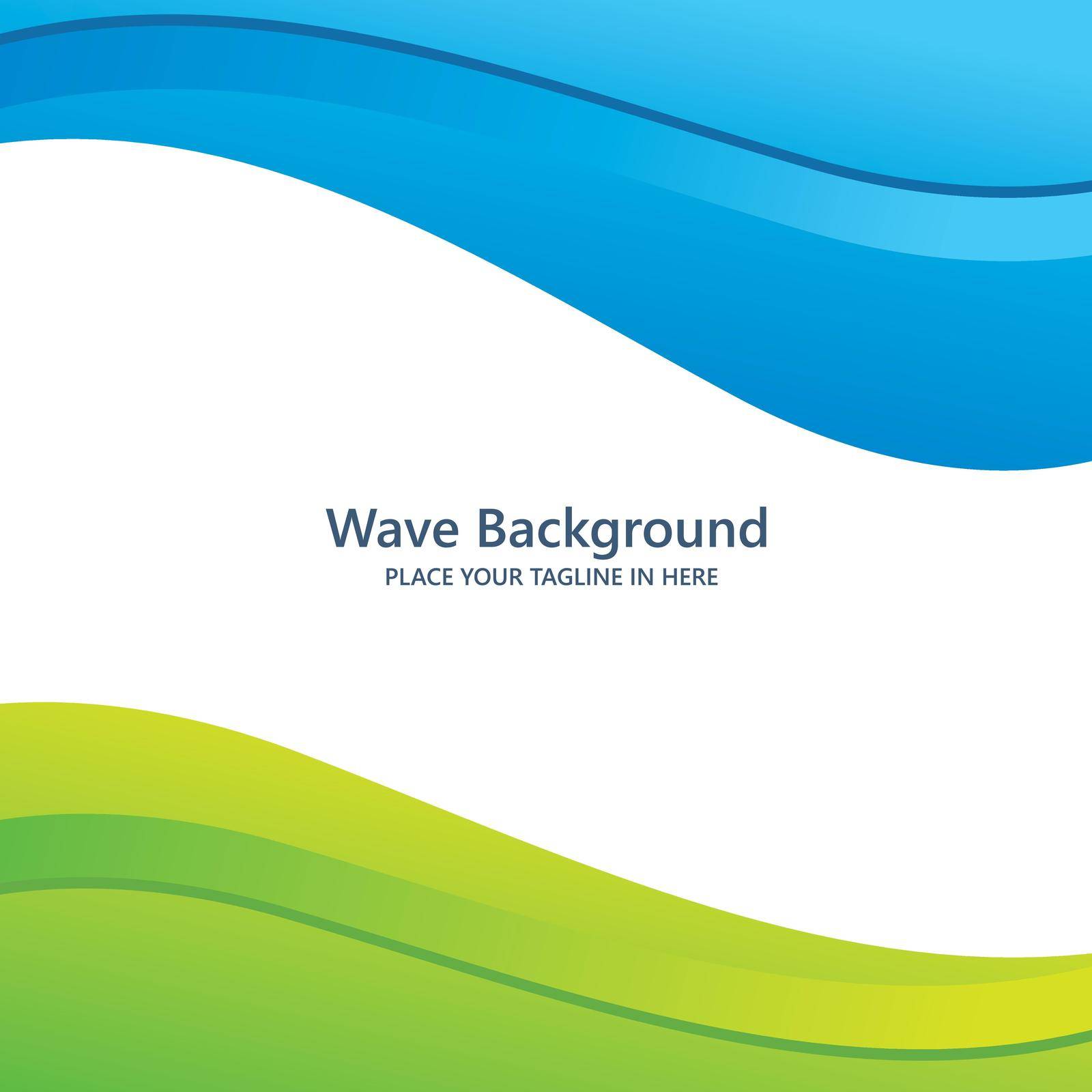 wave background vector illustration design by idan