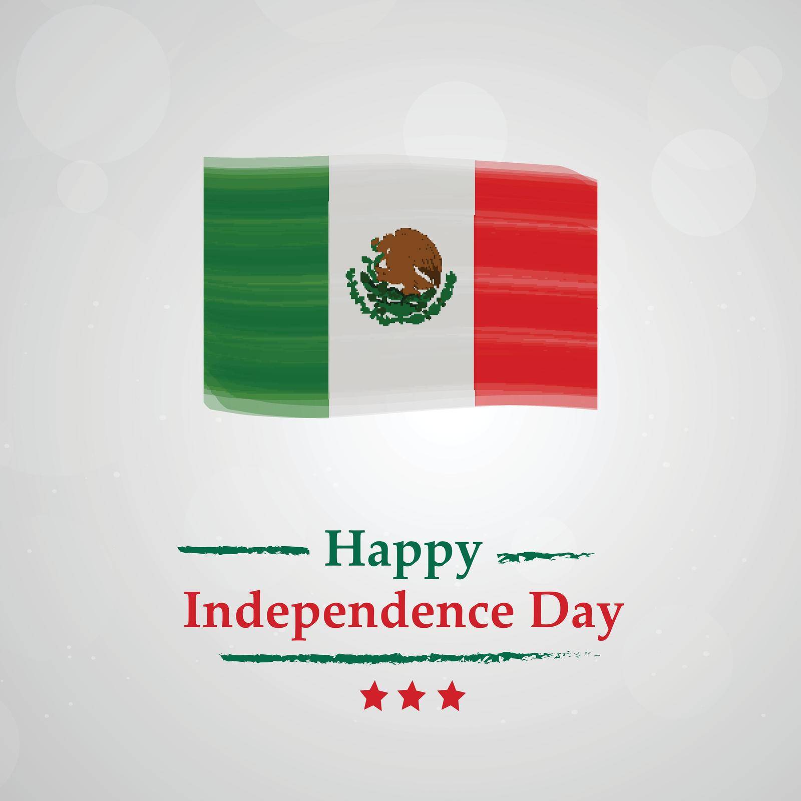 illustration of elements of Mexico Independence Day Background by vectorworld
