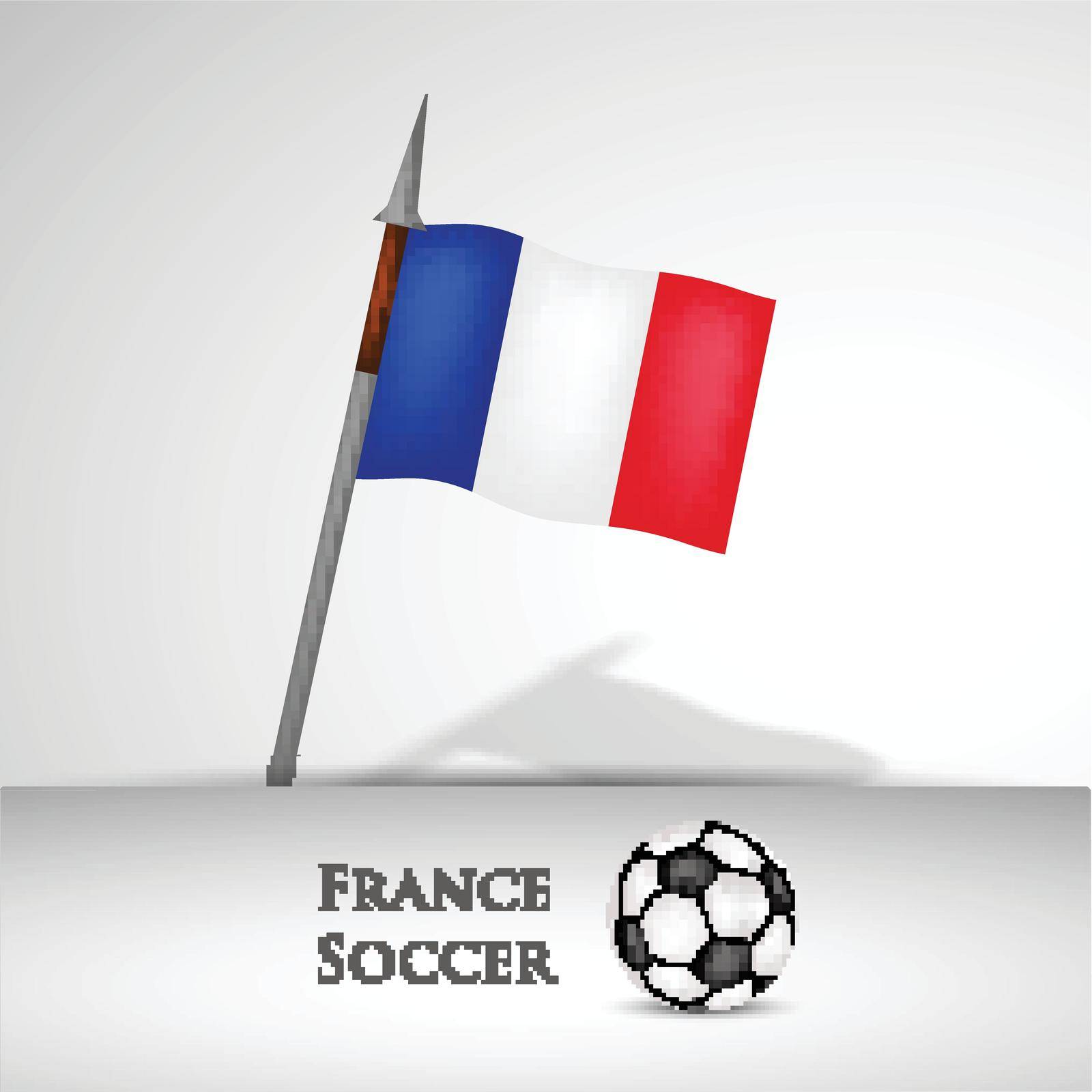 illustration of elements of Soccer Sport Background