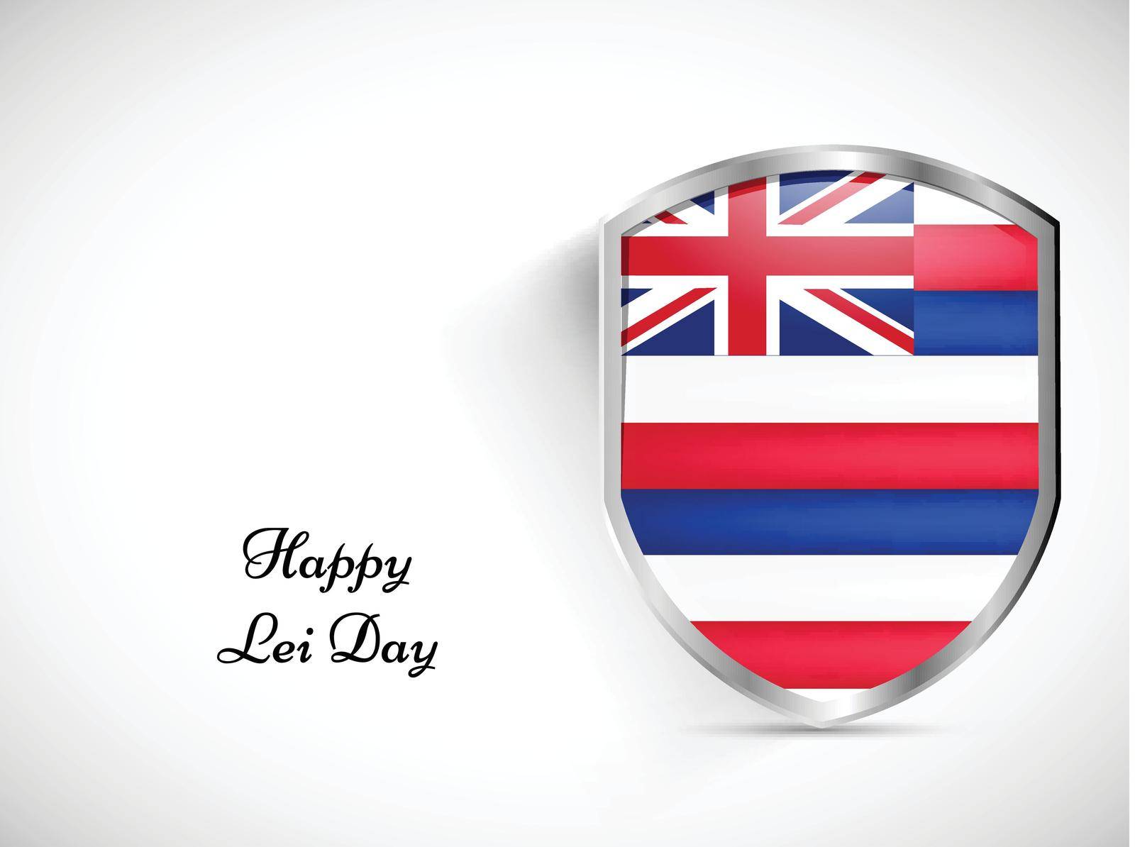 Illustration of elements of Hawaiian Lei Day Background
