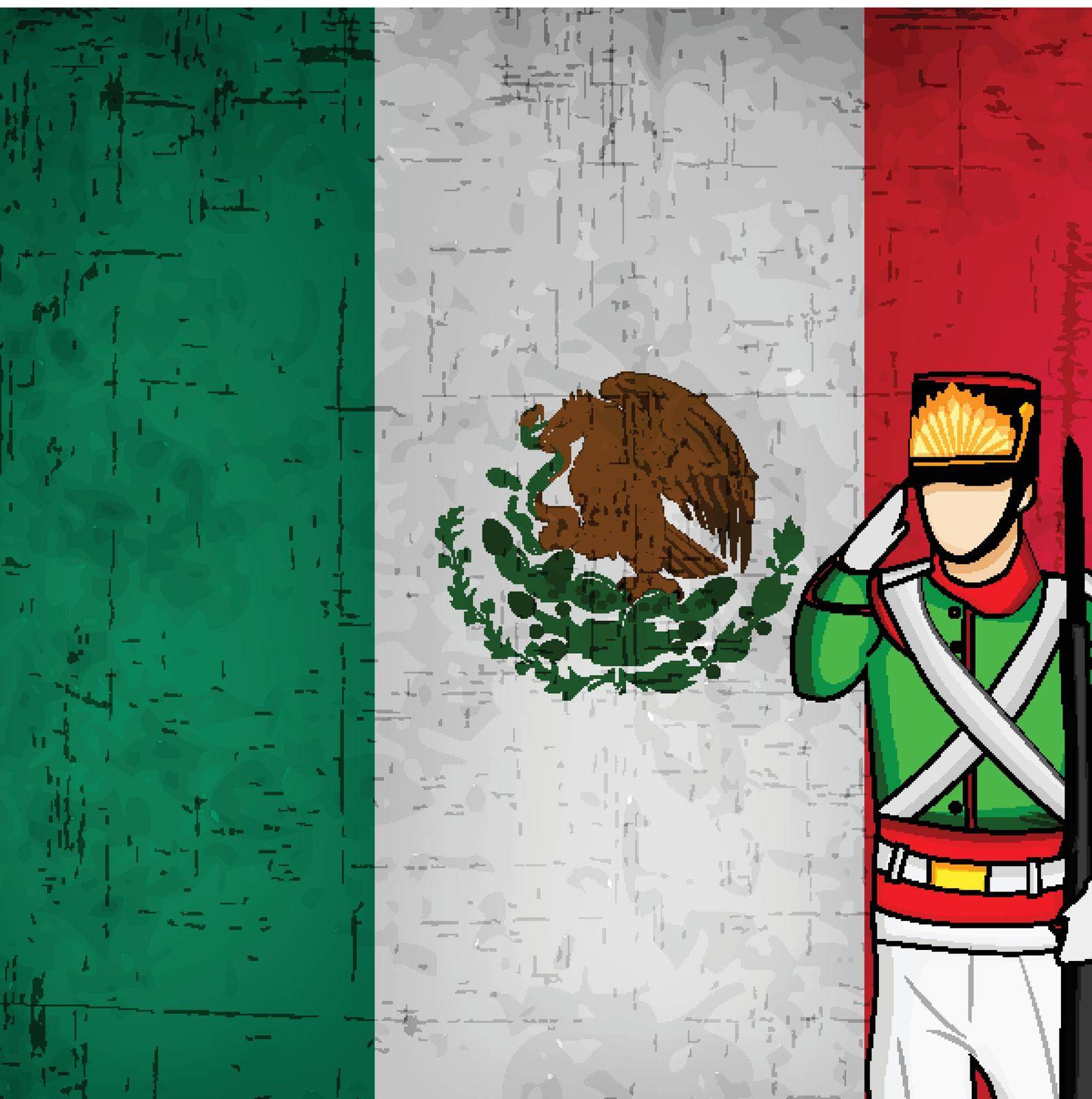 illustration of Mexico Independence Day Background by vectorworld