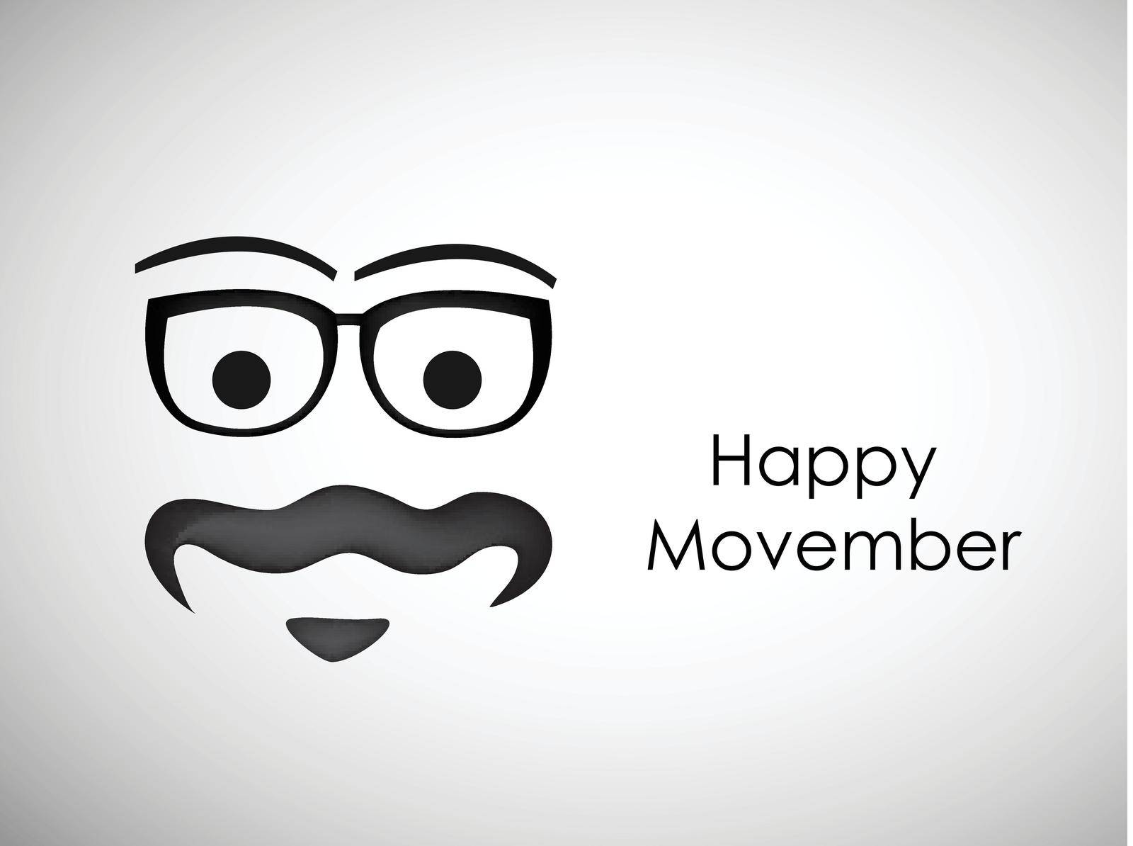 illustration of Movember background by vectorworld