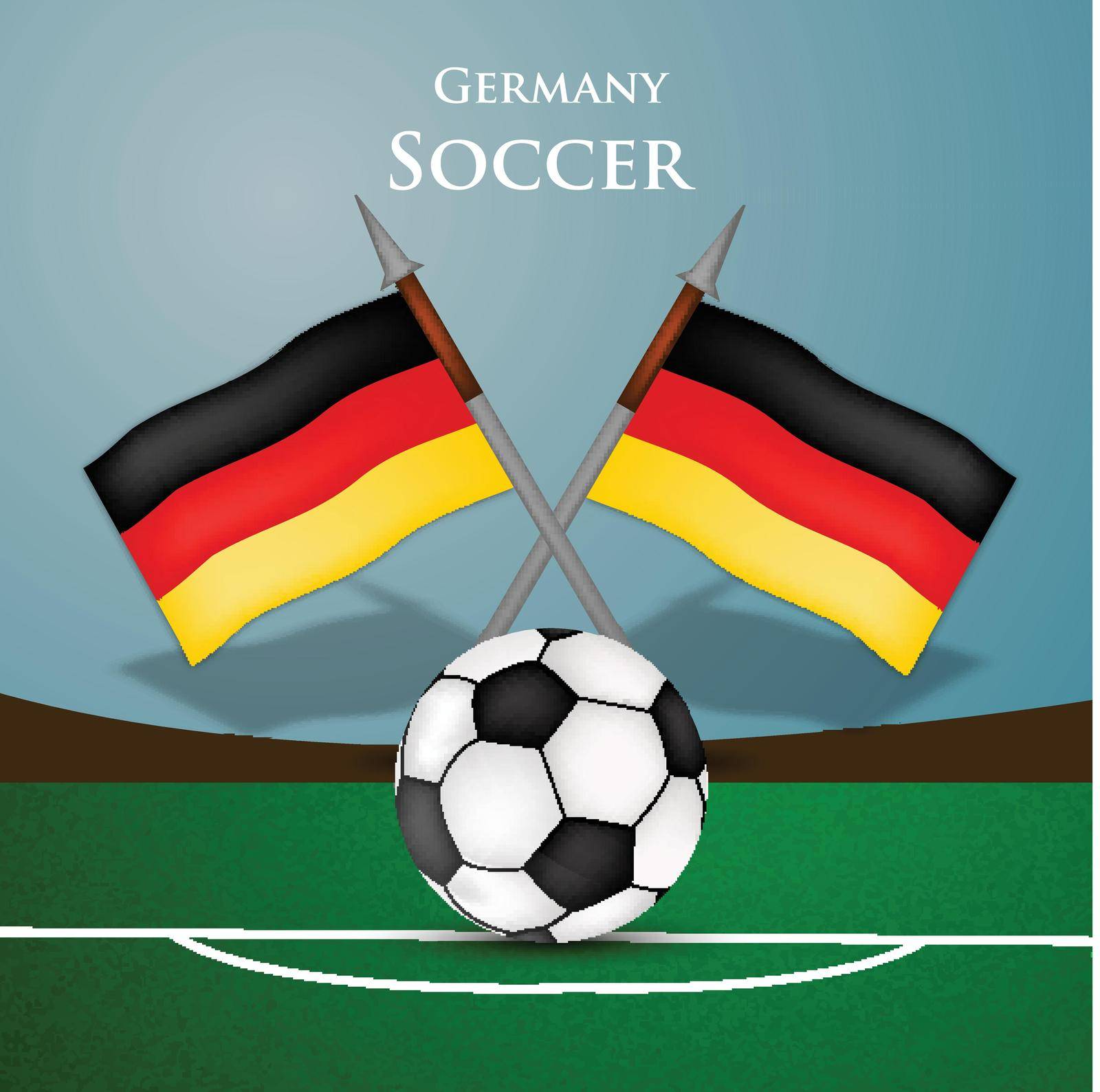 Soccer Sport Background by vectorworld