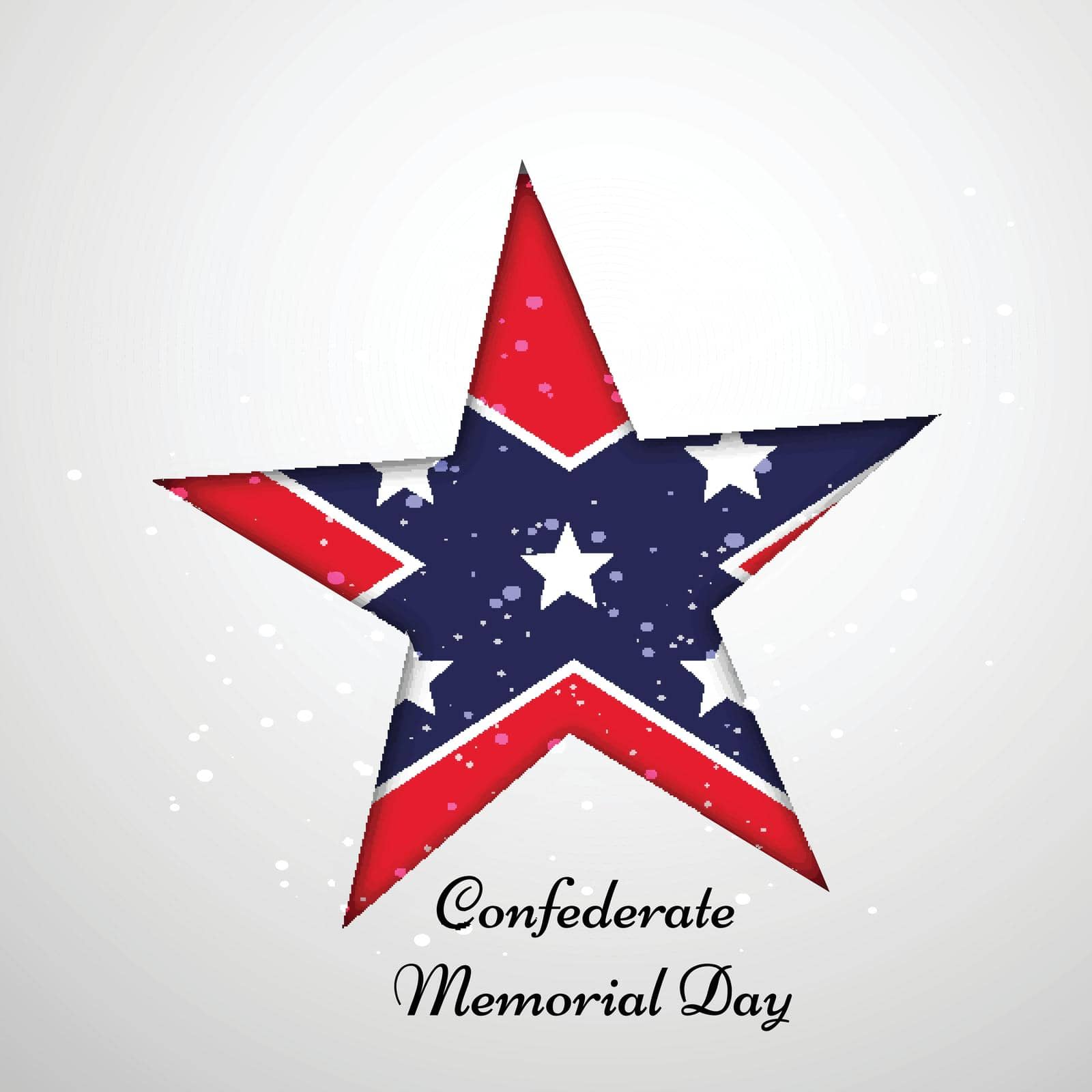 illustration of Confederate Memorial Day background by vectorworld