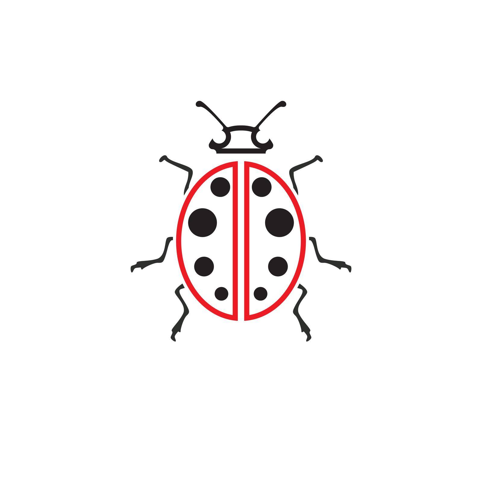 ladybird animal  vector logo symbol icon by Mrsongrphc
