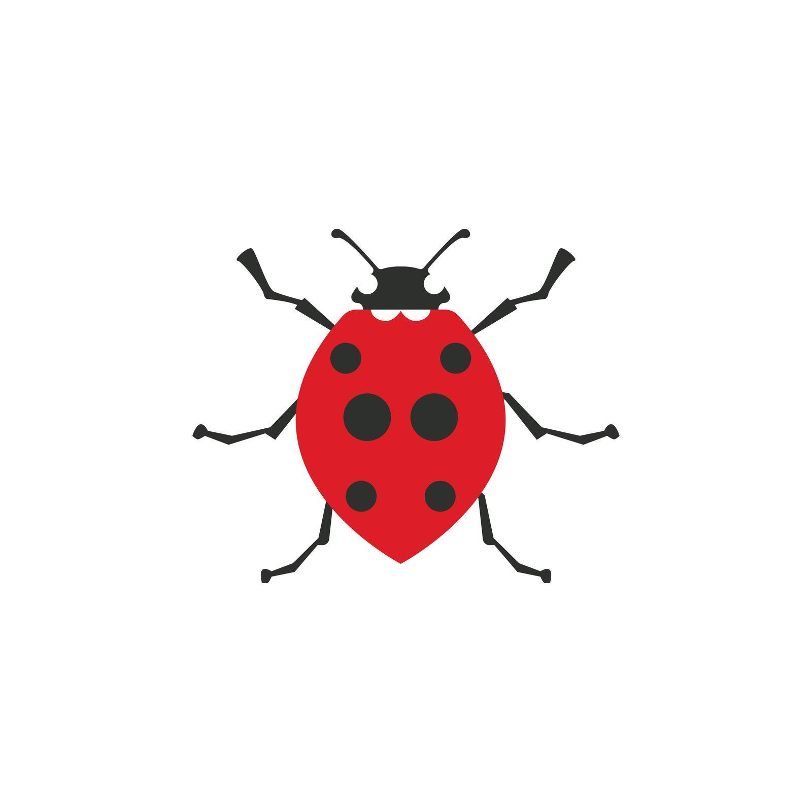 ladybird animal  vector logo symbol template icon