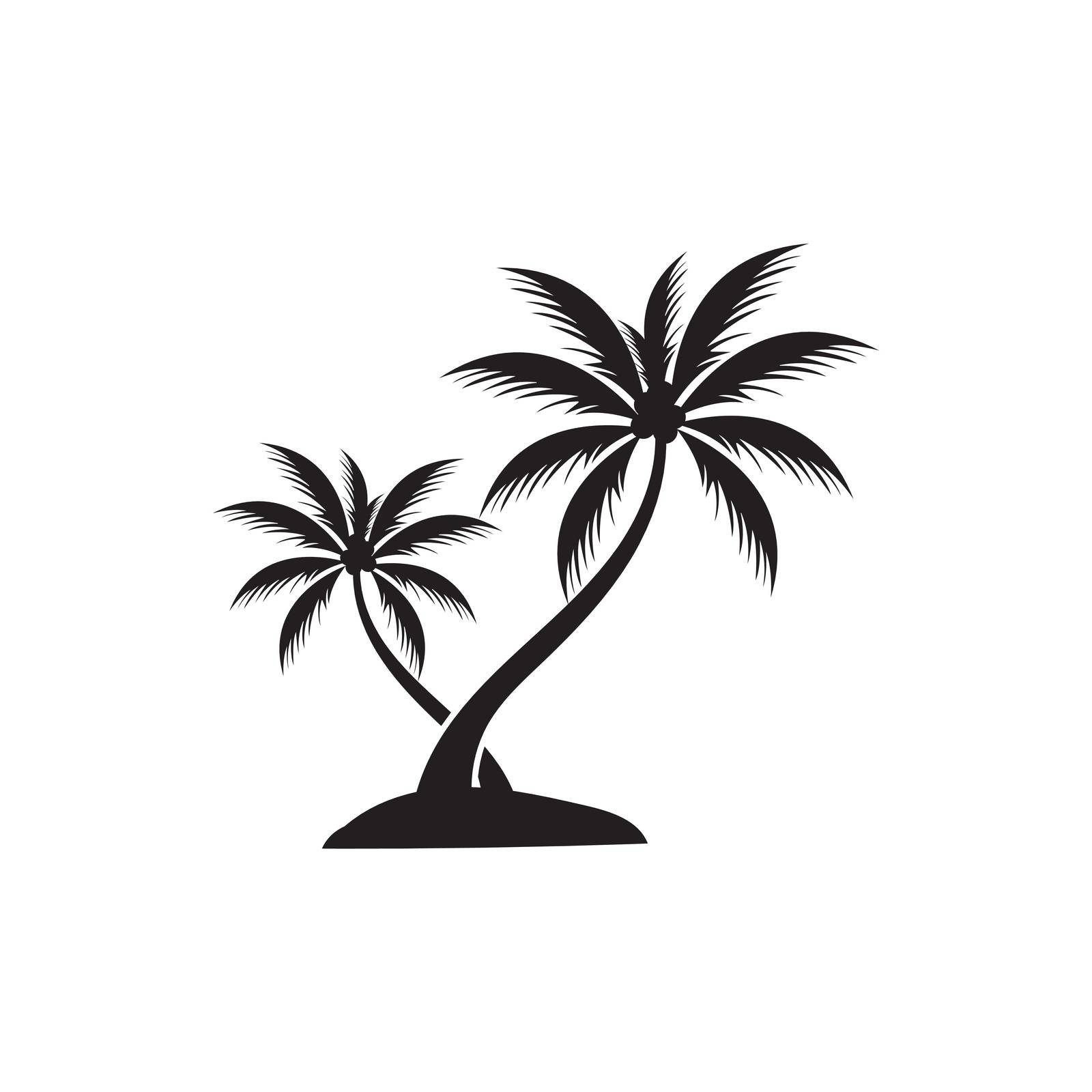 Palm tree summer logo template by Mrsongrphc