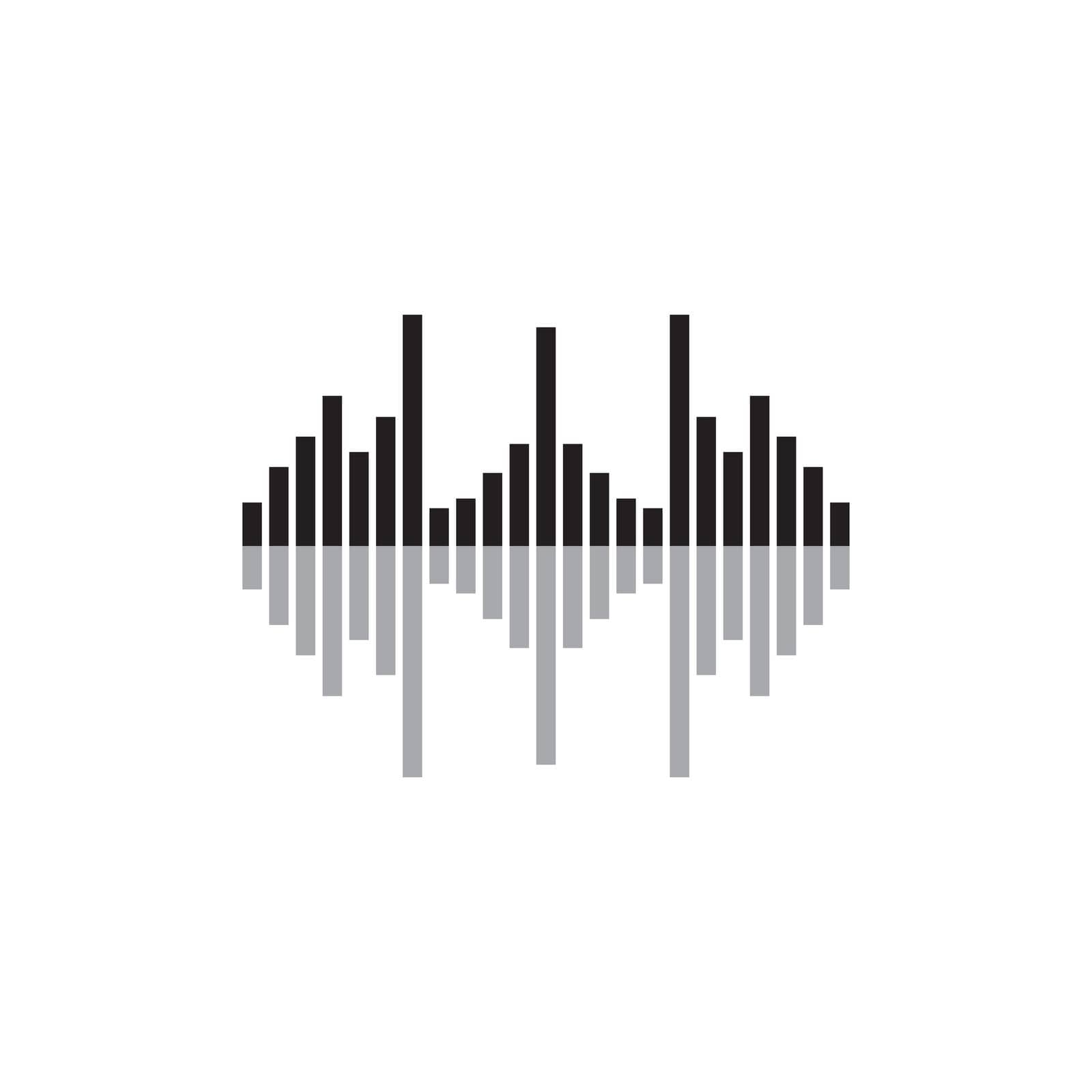 Sound waves vector illustration by Mrsongrphc