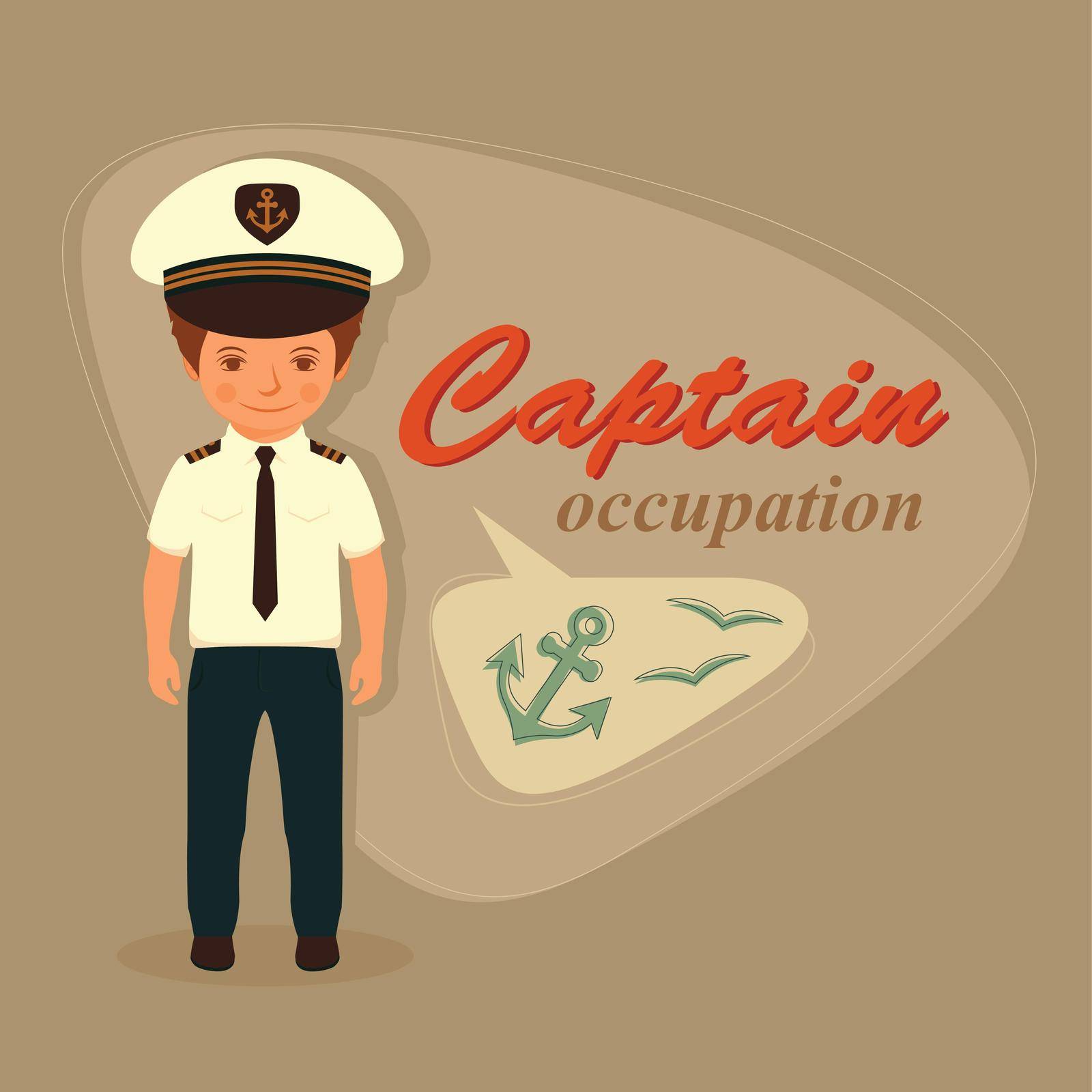 captain, sailor cartoon by eveleen