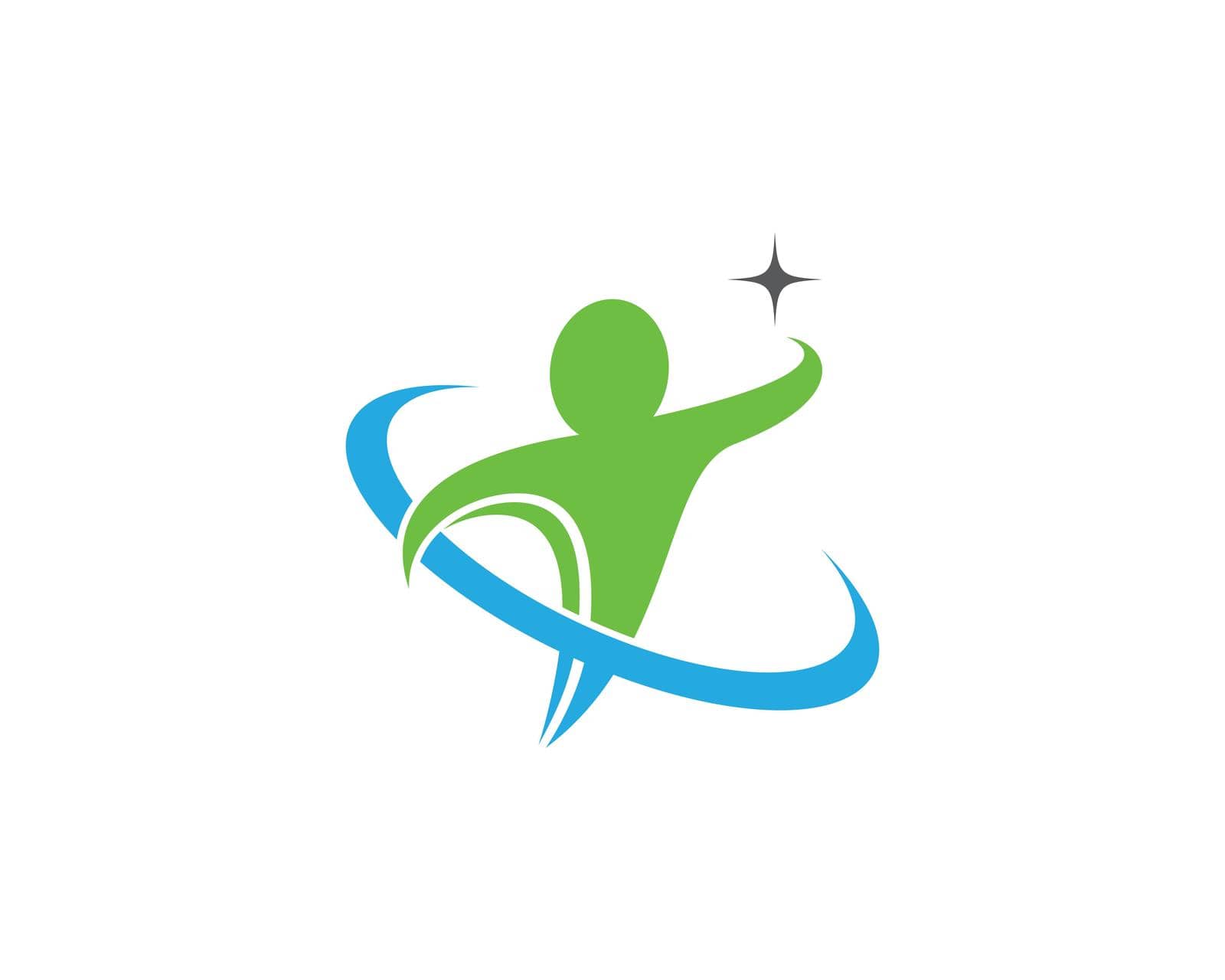 Sport logo symbol vector icon illustration by Fat17