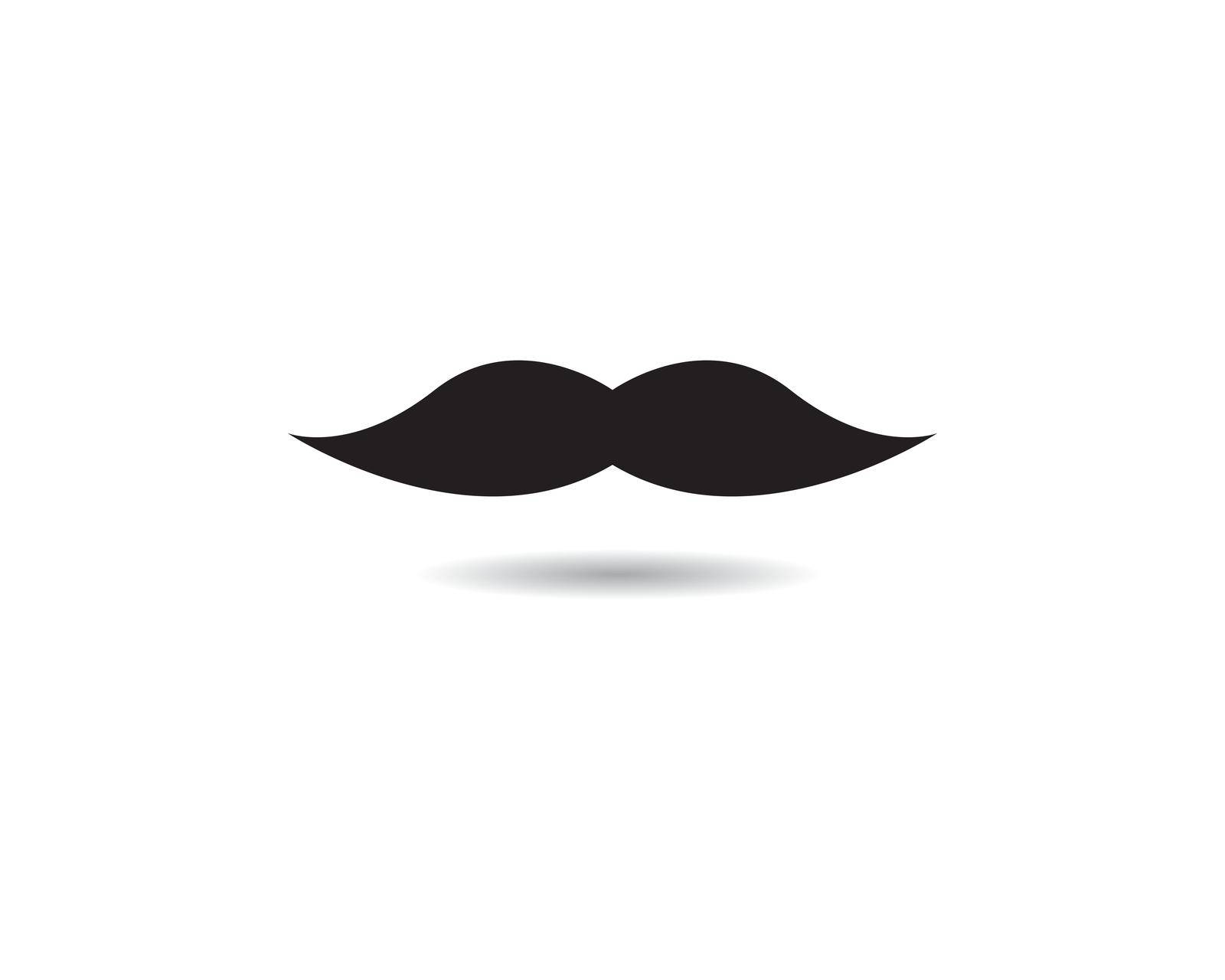 Mustache icon vector illustration by Fat17