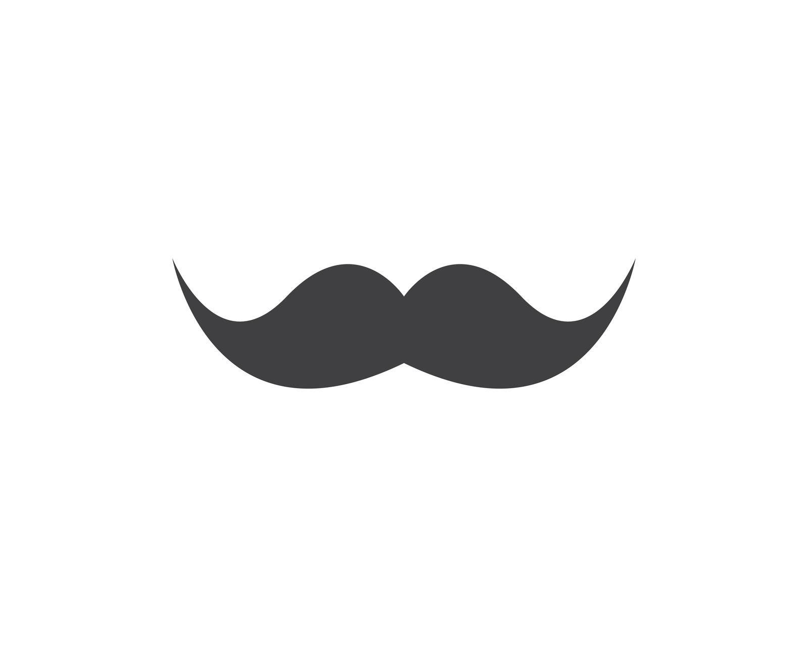 Mustache icon vector by Fat17