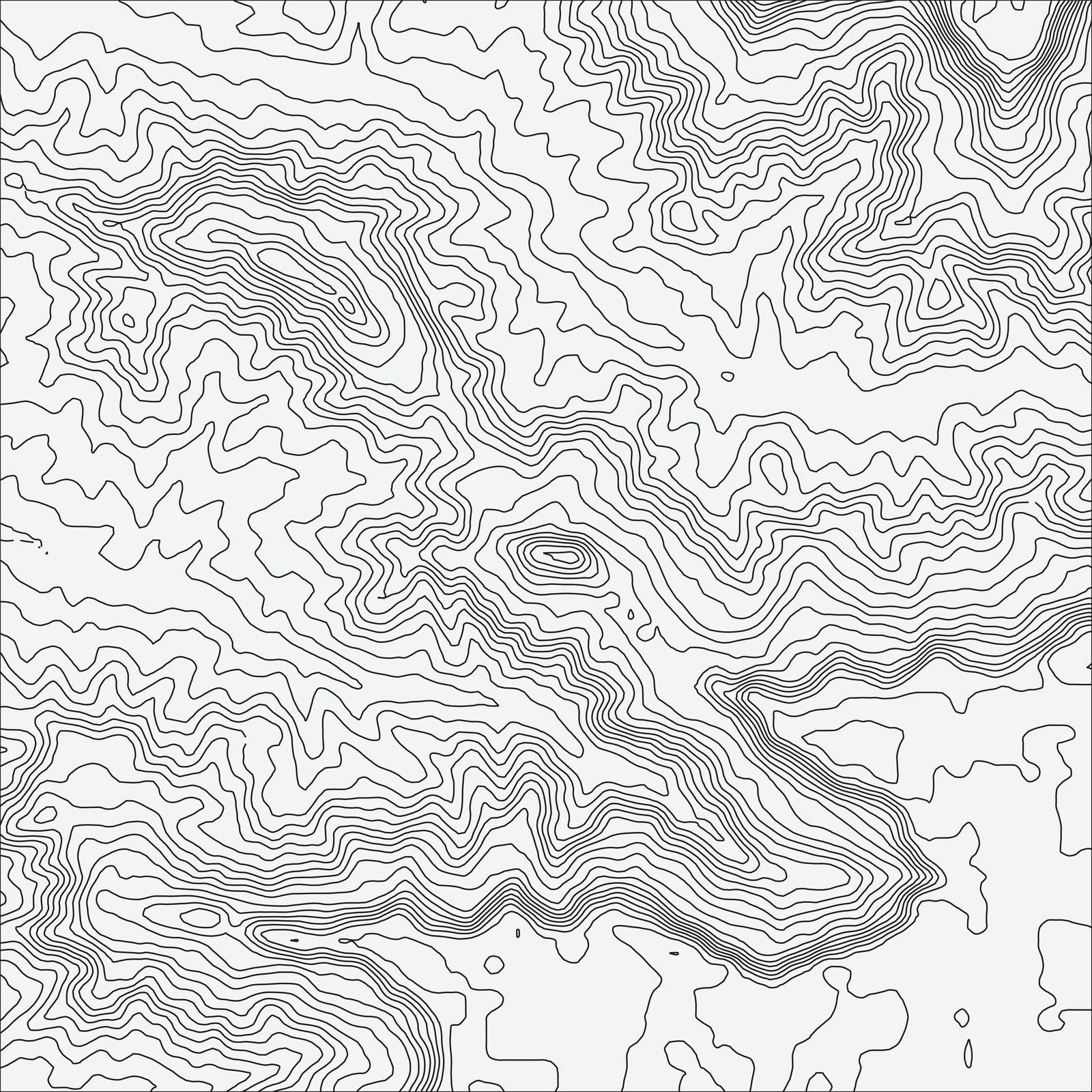 Topographic map background concept with space for your copy. Topo contour map background, vector