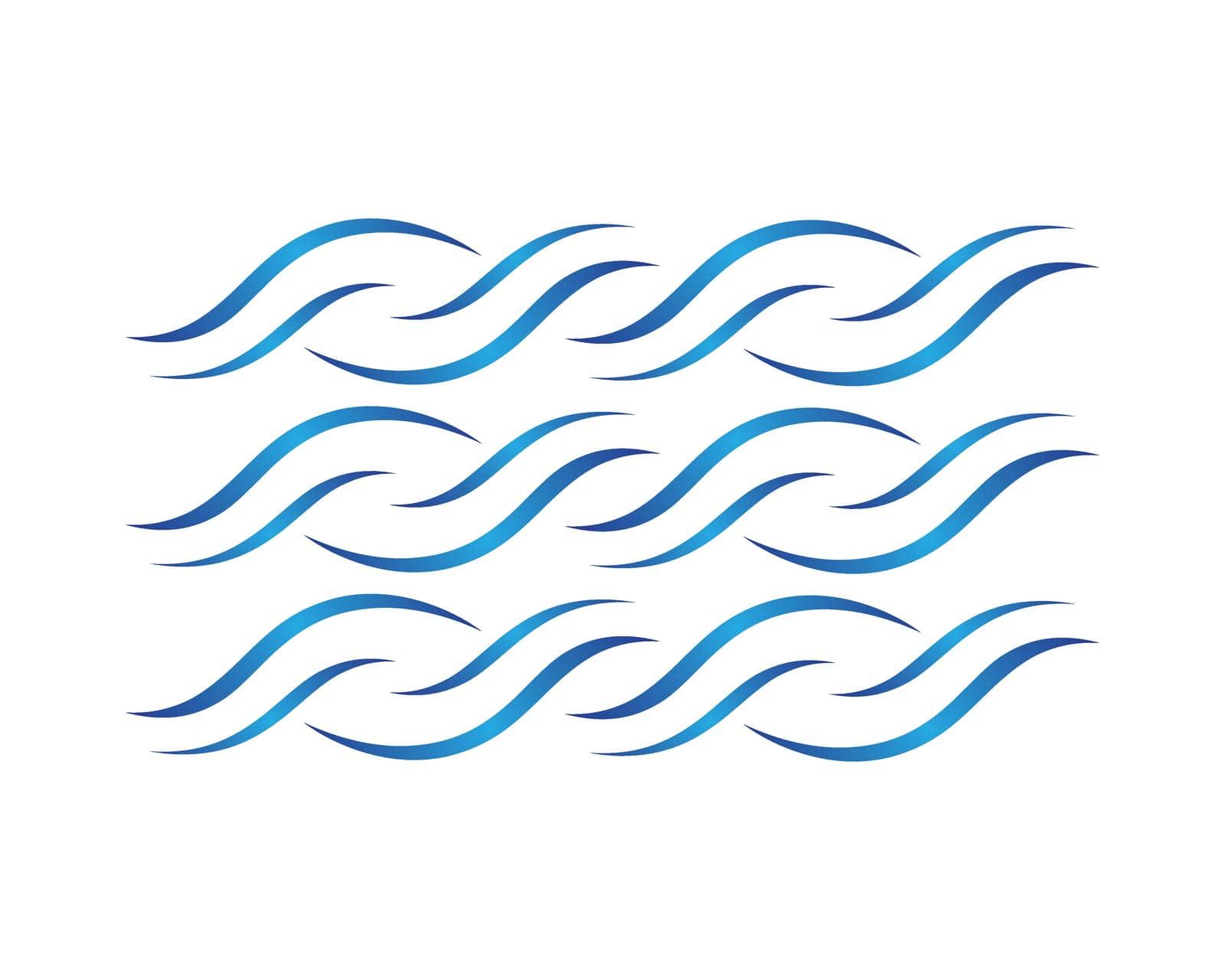 Wave symbol vector icon by Fat17