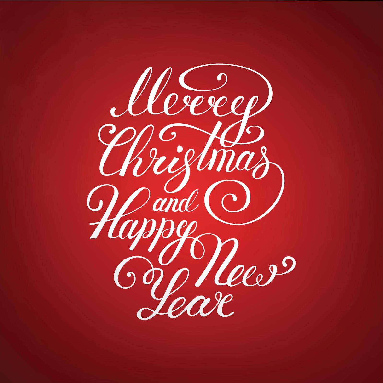Merry Christmas Text .Happy New Year vector illustration lettering design EPS 10. Christmas