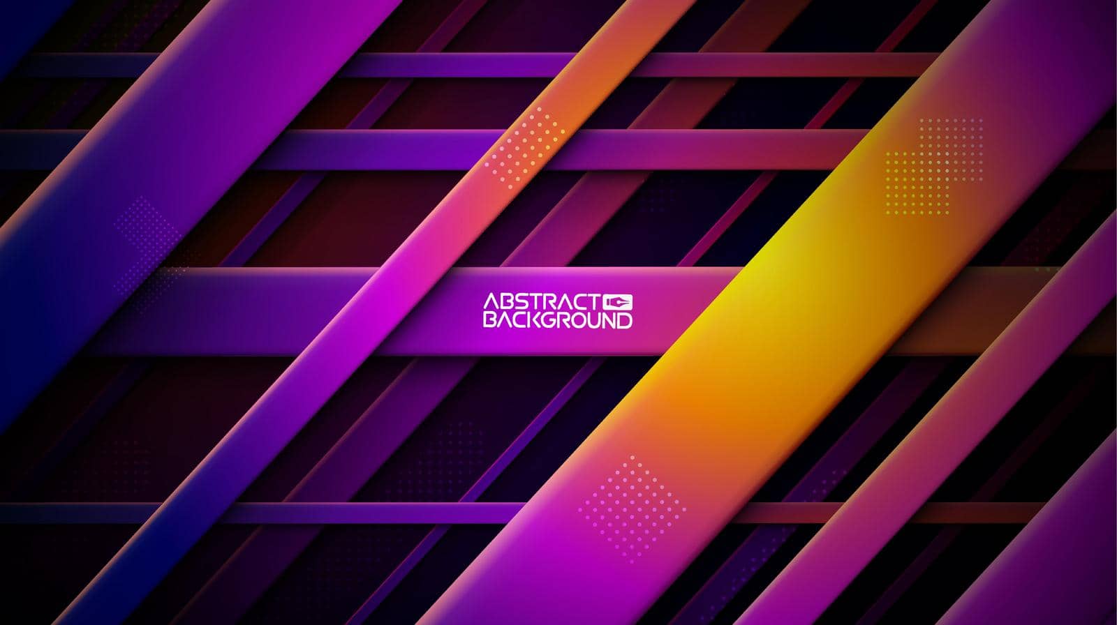 Colorful geometric background . Abstract geometric purple yellow blue graphic design sharp pattern. Business vector template. Creative design