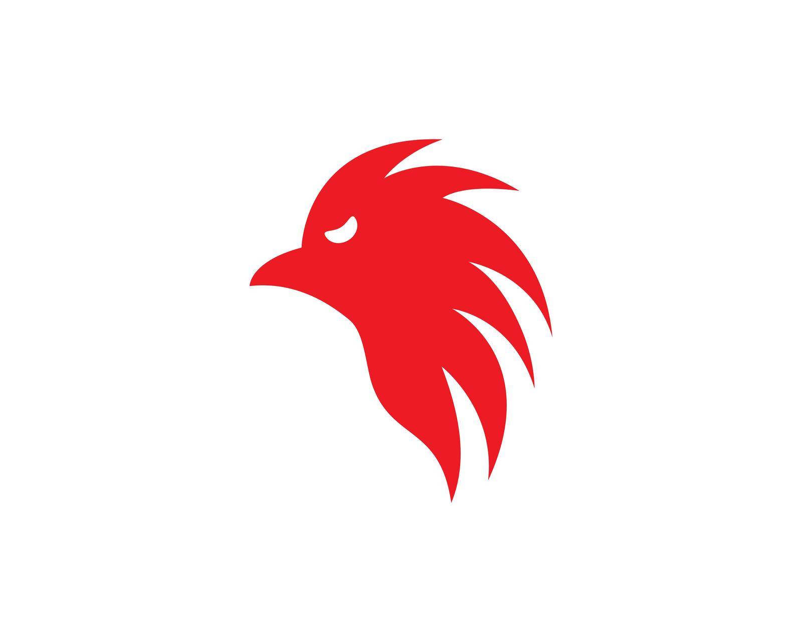 Rooster vector icon illustration design by Fat17