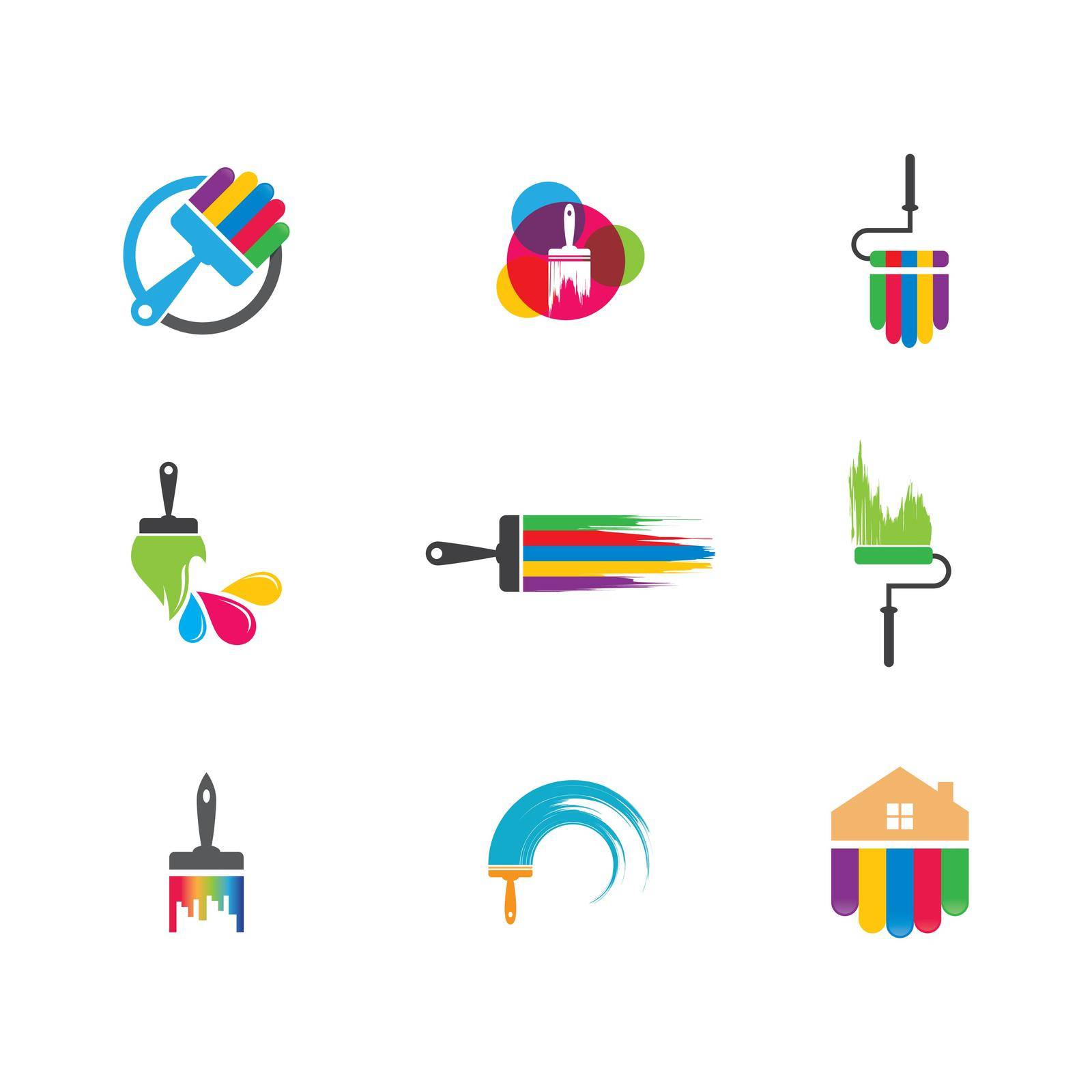 Paintbrush vector icon by Fat17