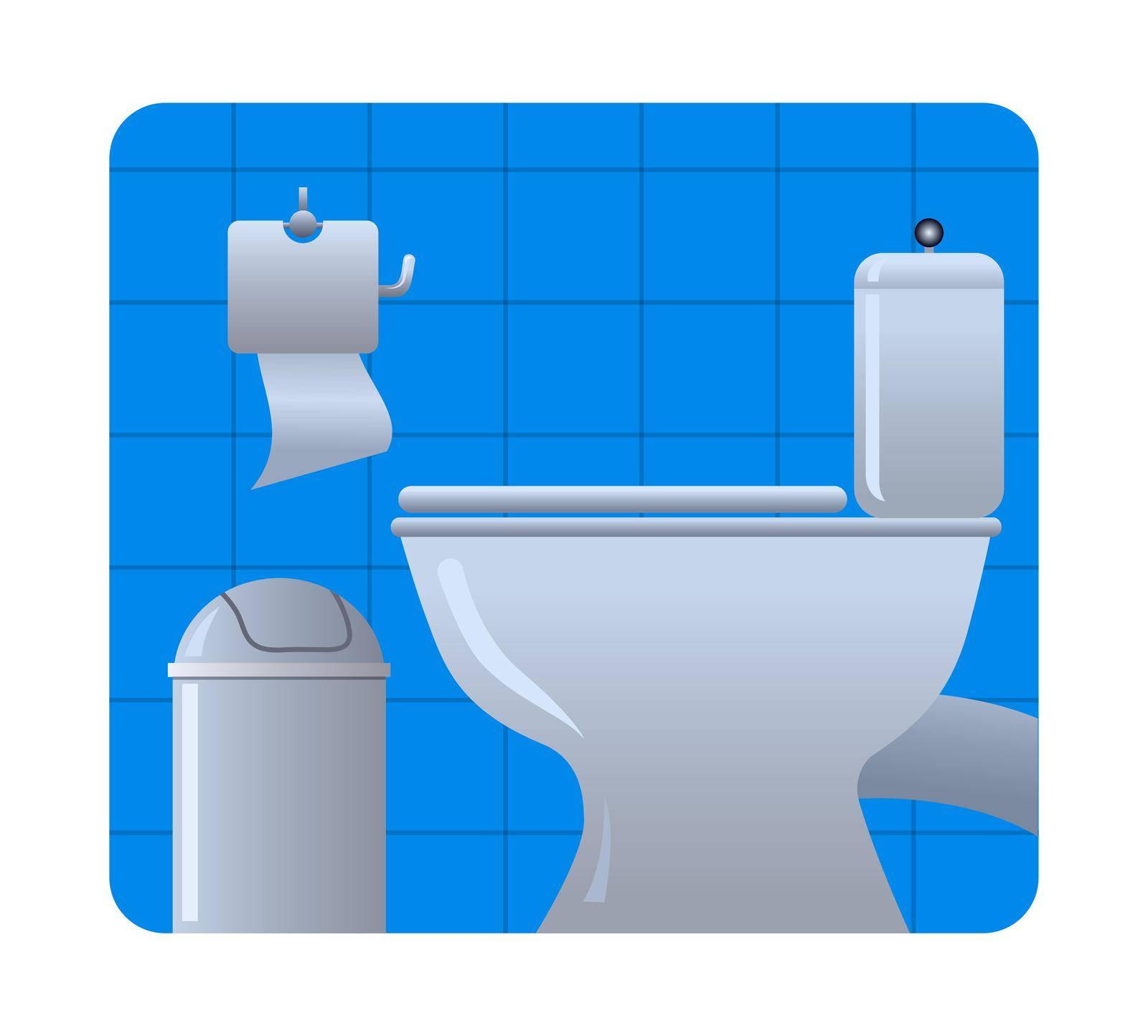 toilet room icon by olegtoka