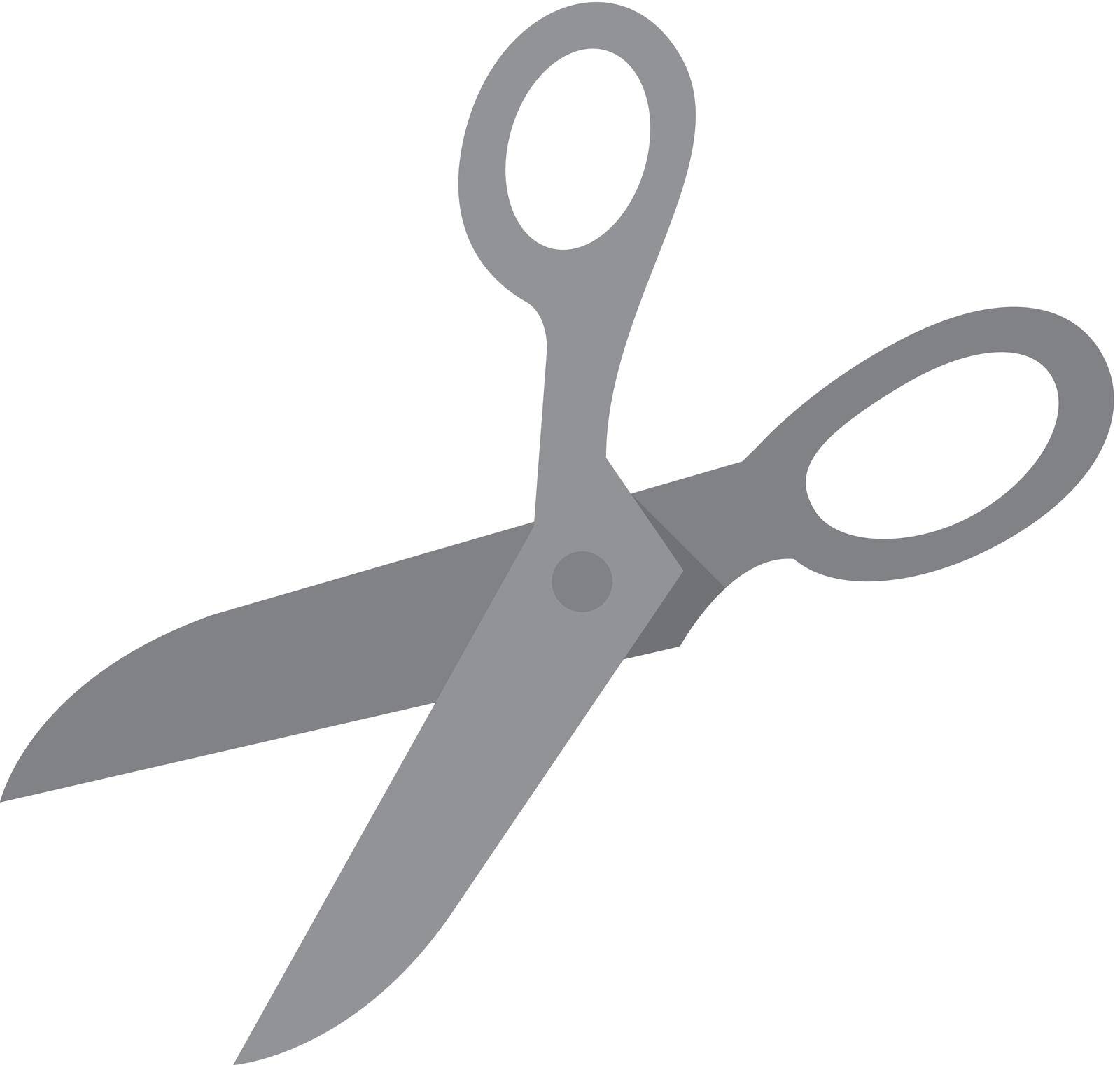 Scissor icon in flat color style. Tailor dressmaker fashion couture