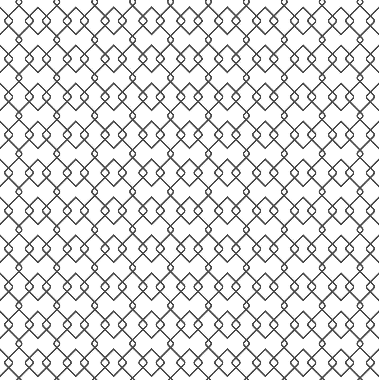 Seamless grid pattern of intersecting lines for texture, textiles and simple backgrounds. Vector illustration