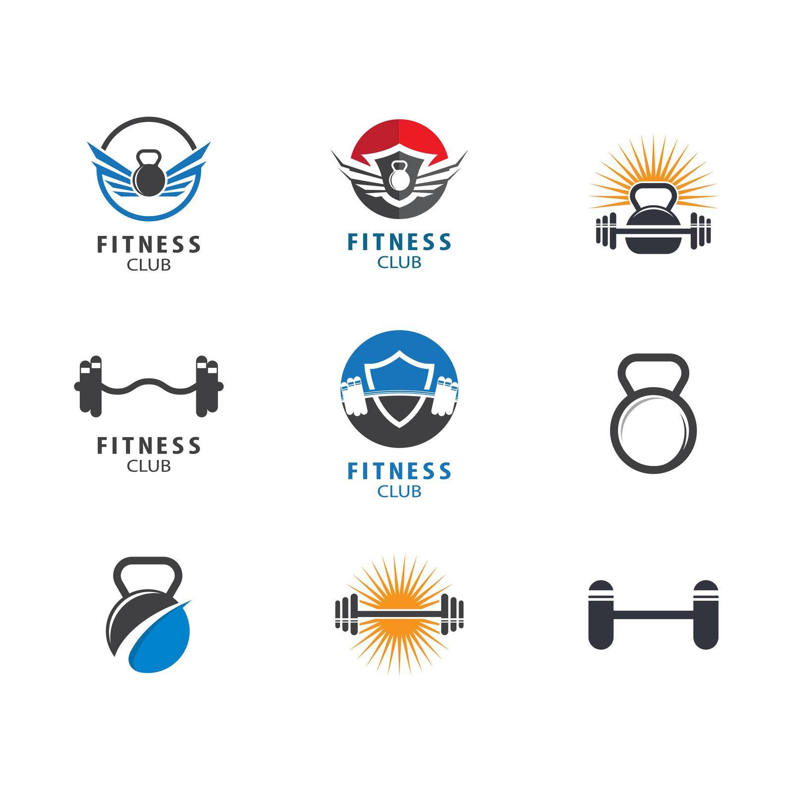 Fitness symbol illustration design