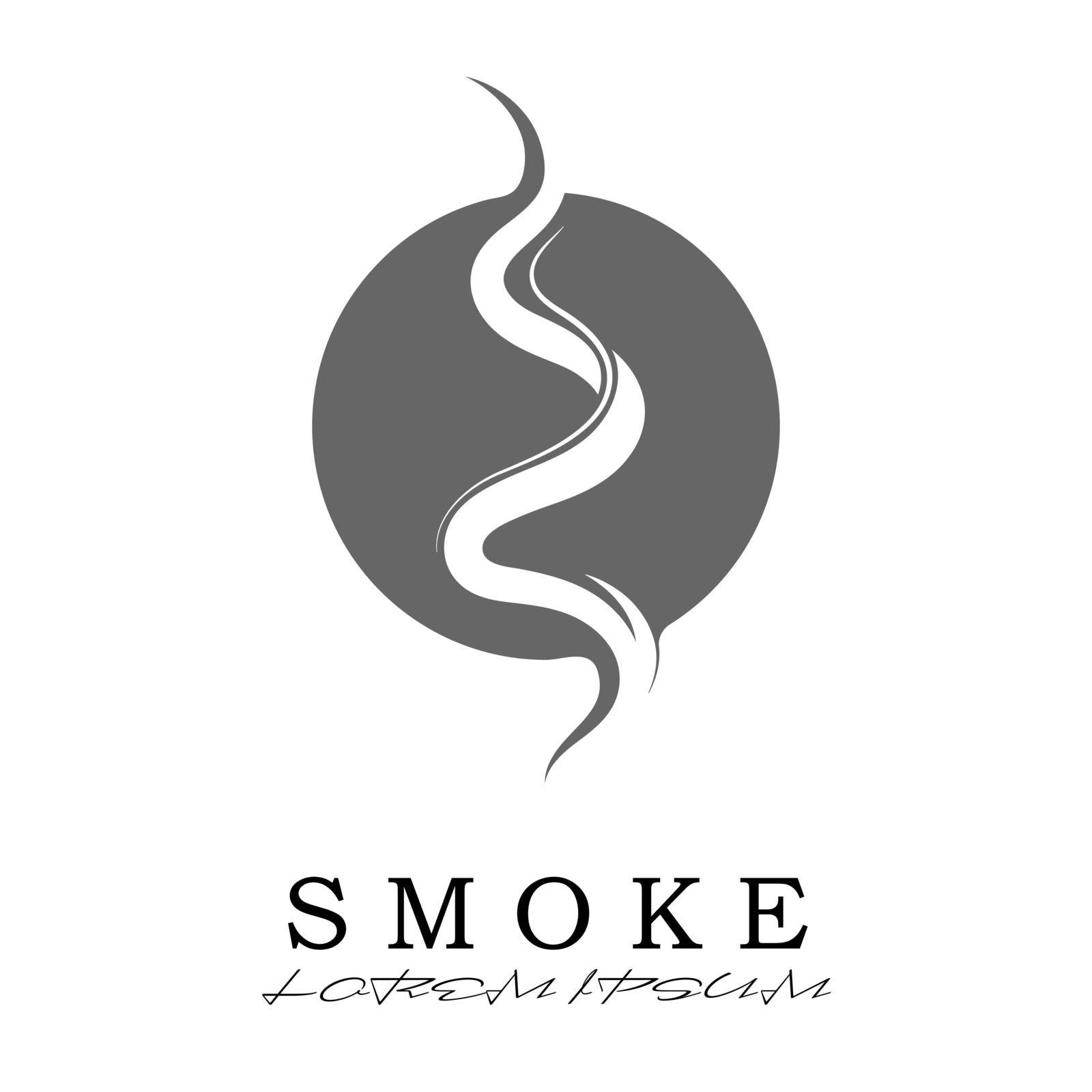 Vector icon of smoke, incense, or steam. Flat style, isolated on a white background.