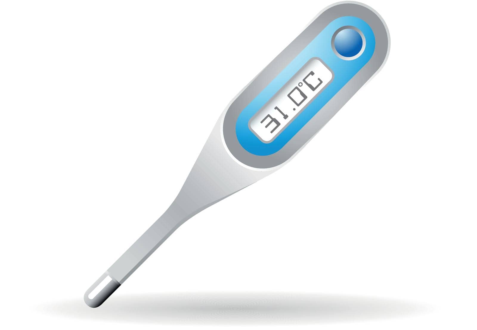 Thermometer icon in color. Medical equipment healthcare