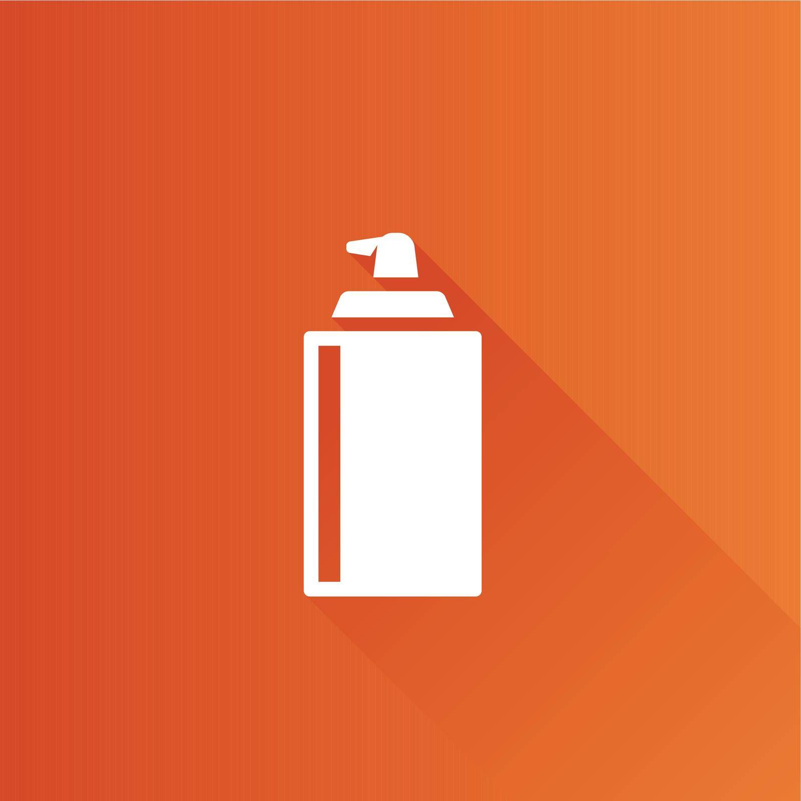 Liquid spray icon in Metro user interface color style. Paint disinfectant lubricant