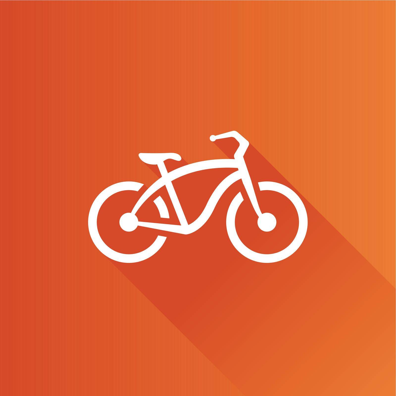 Low rider bicycle icon in Metro user interface color style. Sport urban transportation