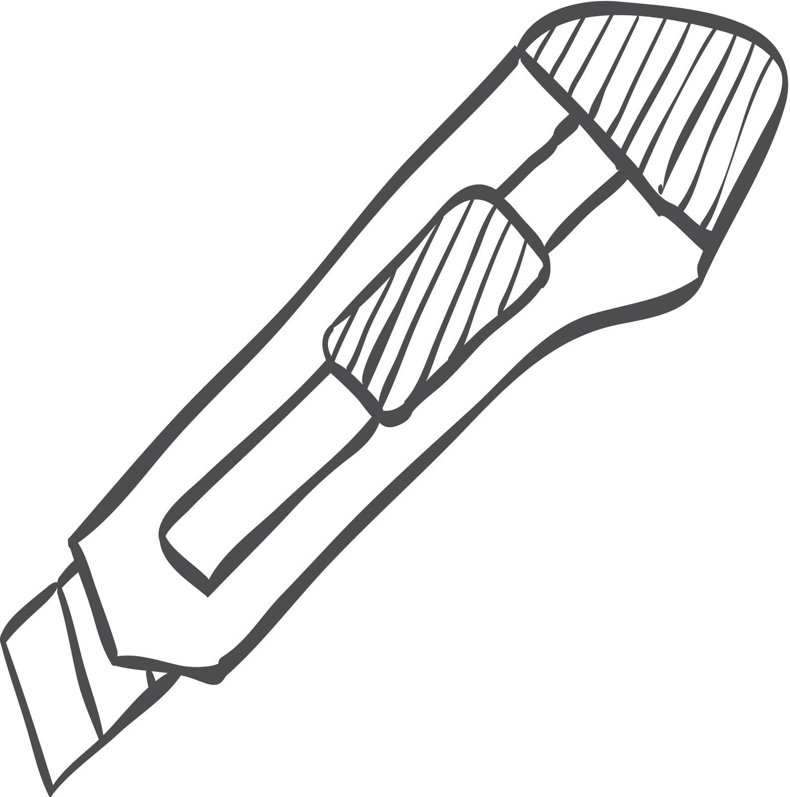 Sketch icon - Cutter knife by puruan