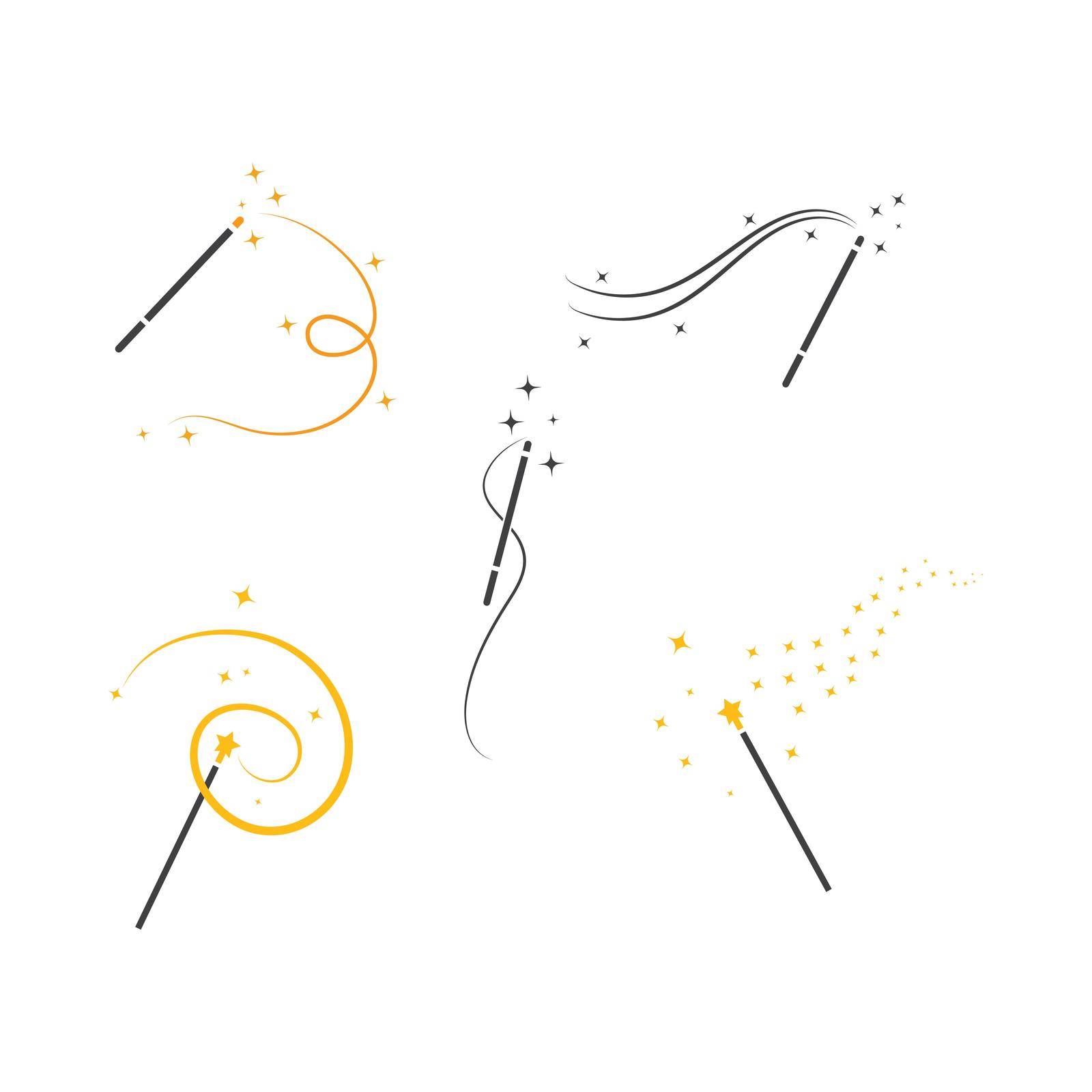 wand magic  vector icon illustration design template